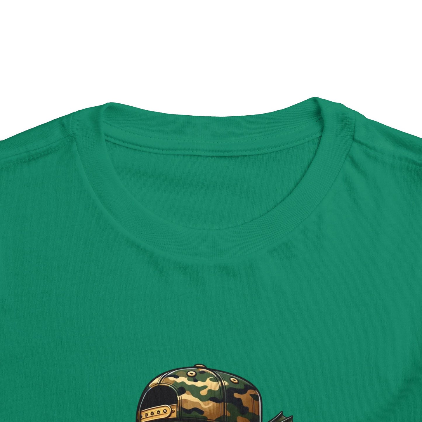Bruh Fish Toddler Tee - Cool Camo Bass Graphic Shirt