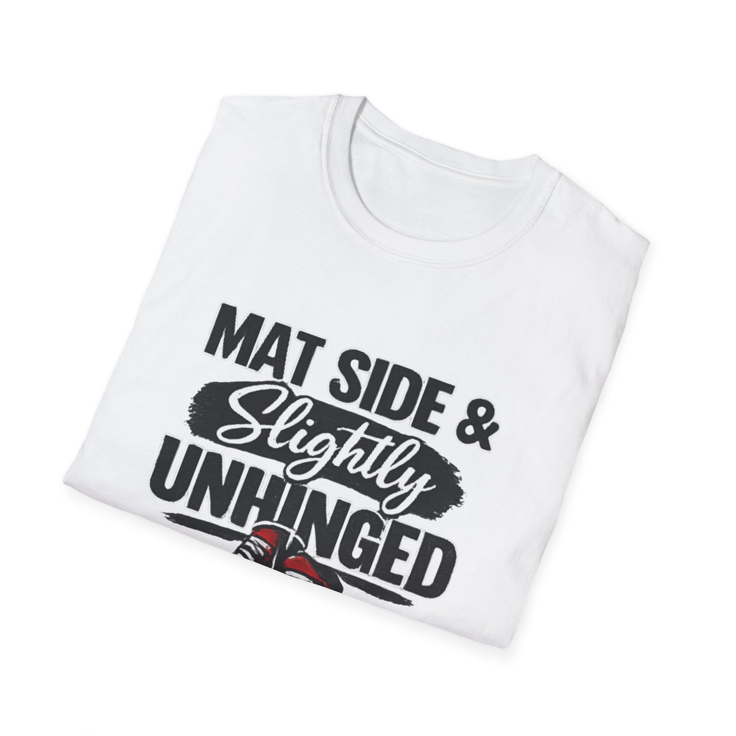 Wrestling Tee — "Mat Side & Slightly Unhinged" Graphic Shirt