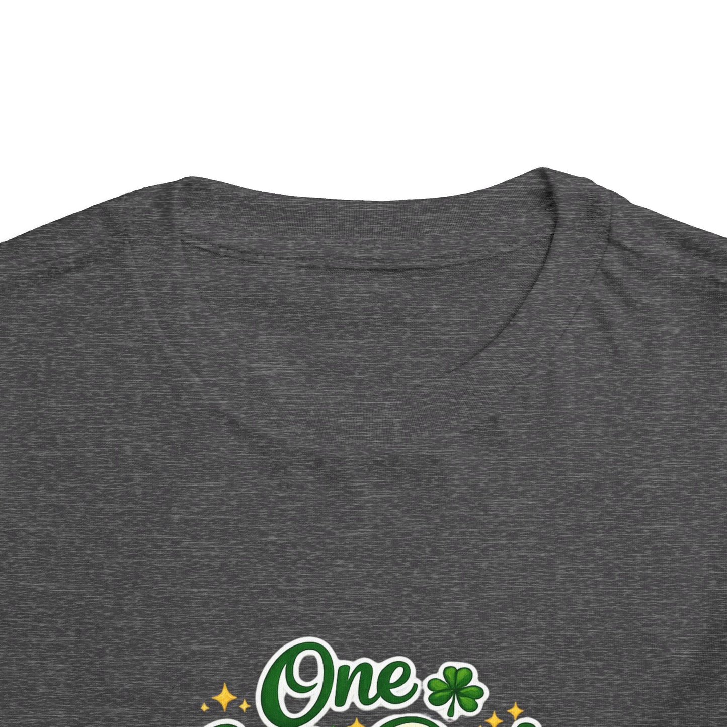 Toddler Tee — "One Lucky Dude" Green Monster Truck St. Patrick's Day Shirt