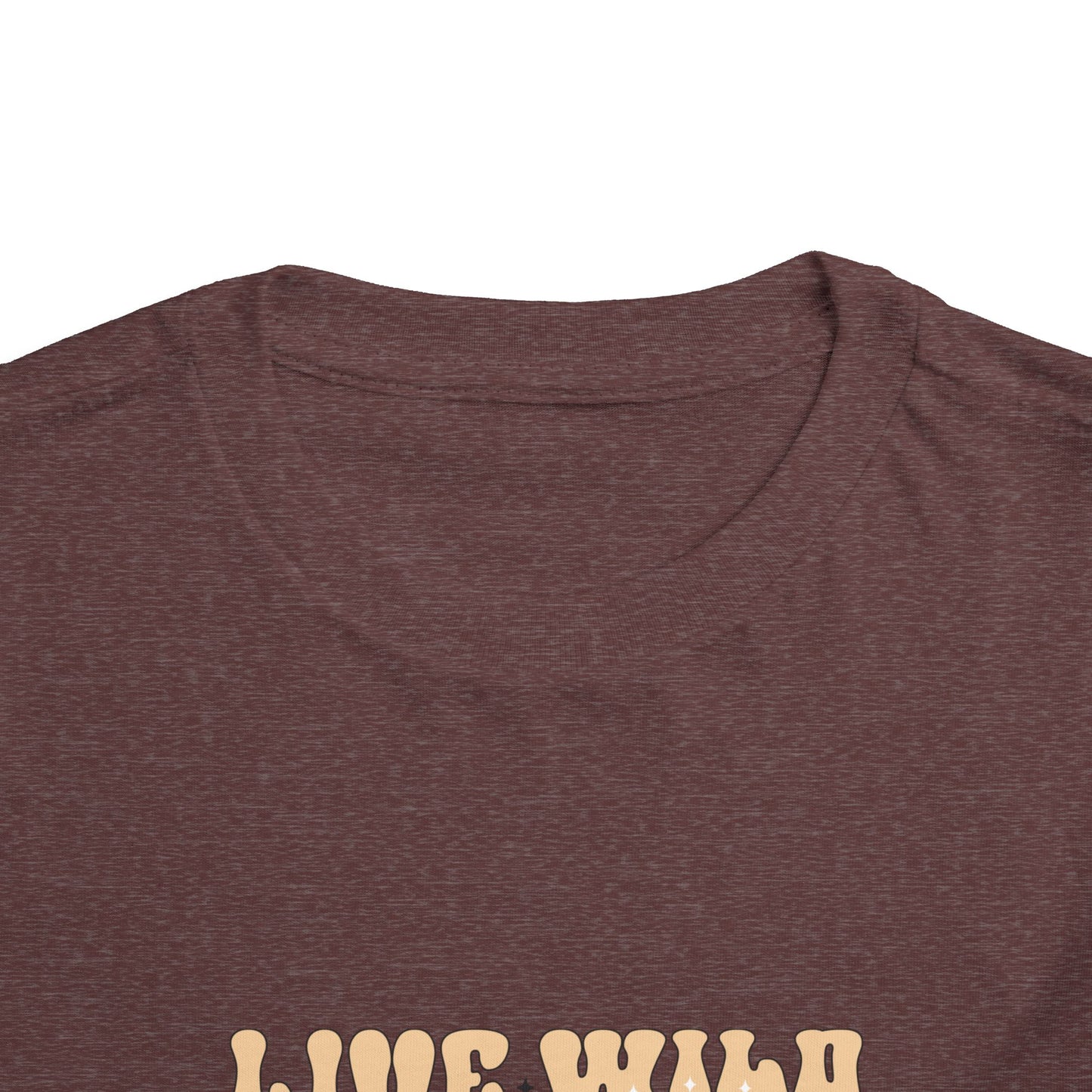 Toddler Tee — "Live Wild Flower Child" Retro Hippie Graphic