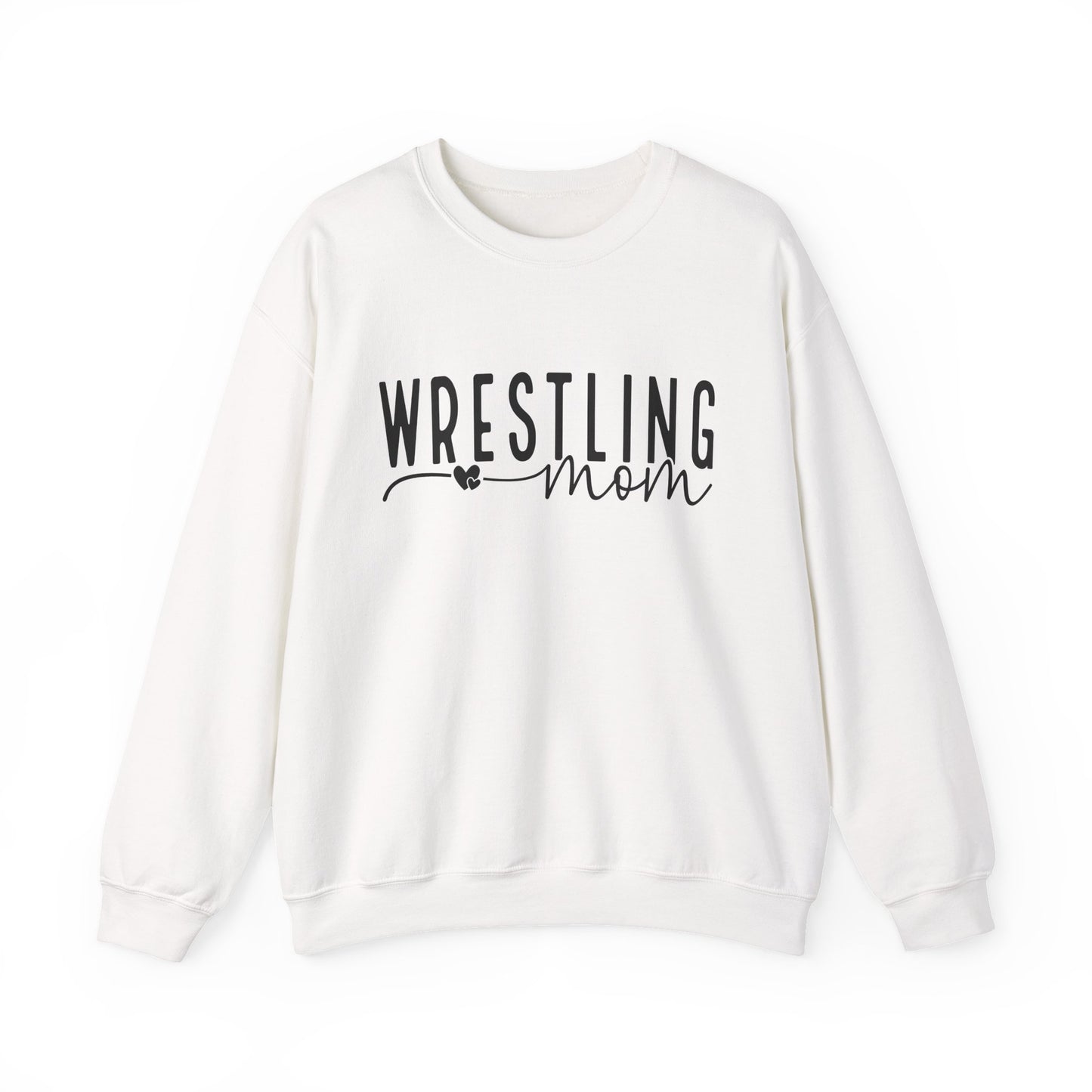 Wrestling Mom Crewneck Sweatshirt – Supportive Mom Graphic Pullover