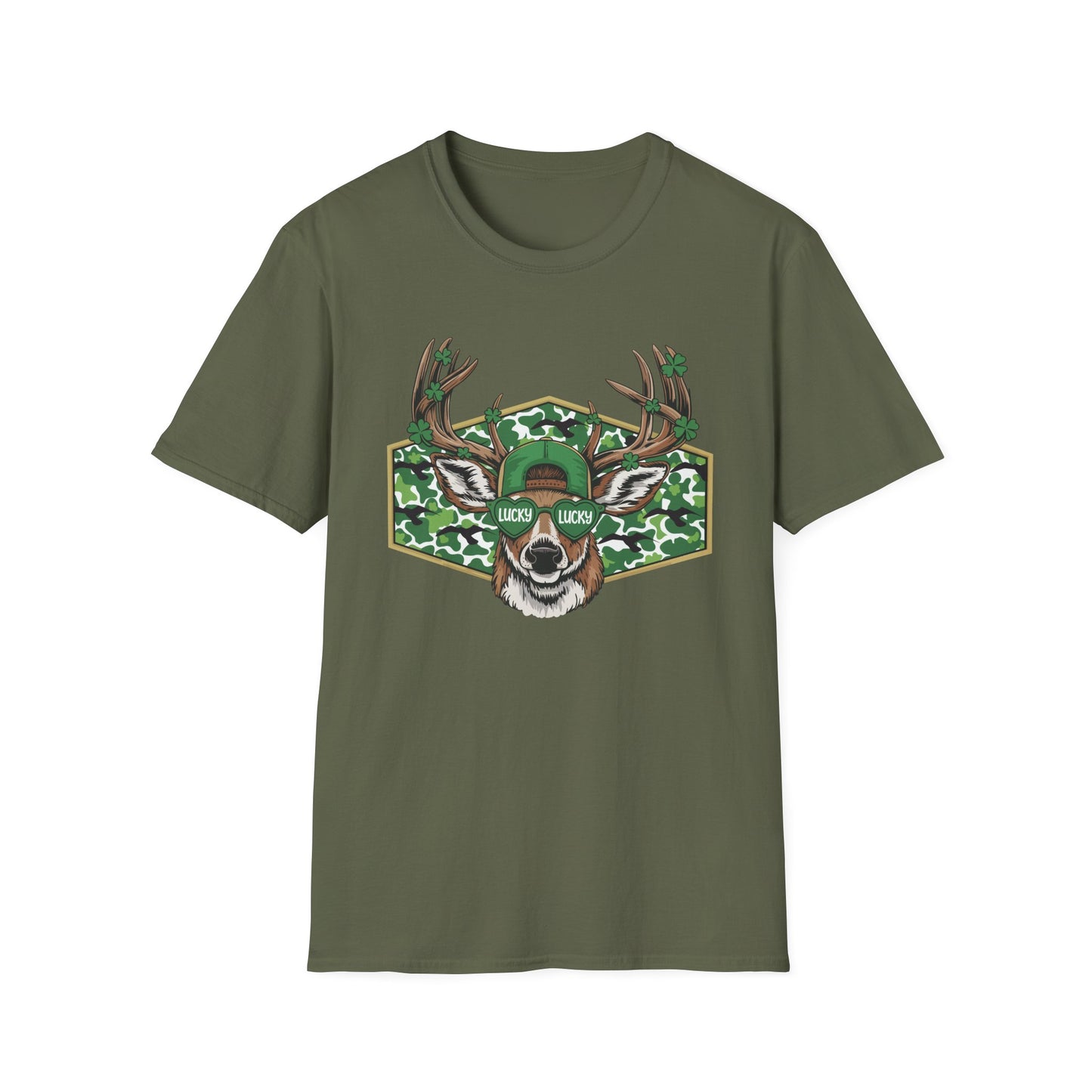 Camo Buck Deer T-Shirt