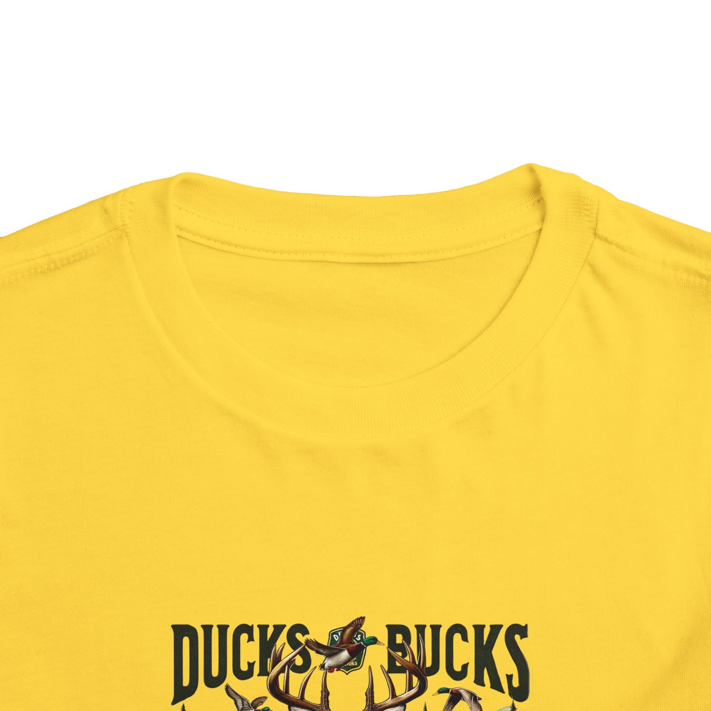 Ducks Bucks N' Trucks Toddler Tee - Cute Hunting Truck Graphic Shirt