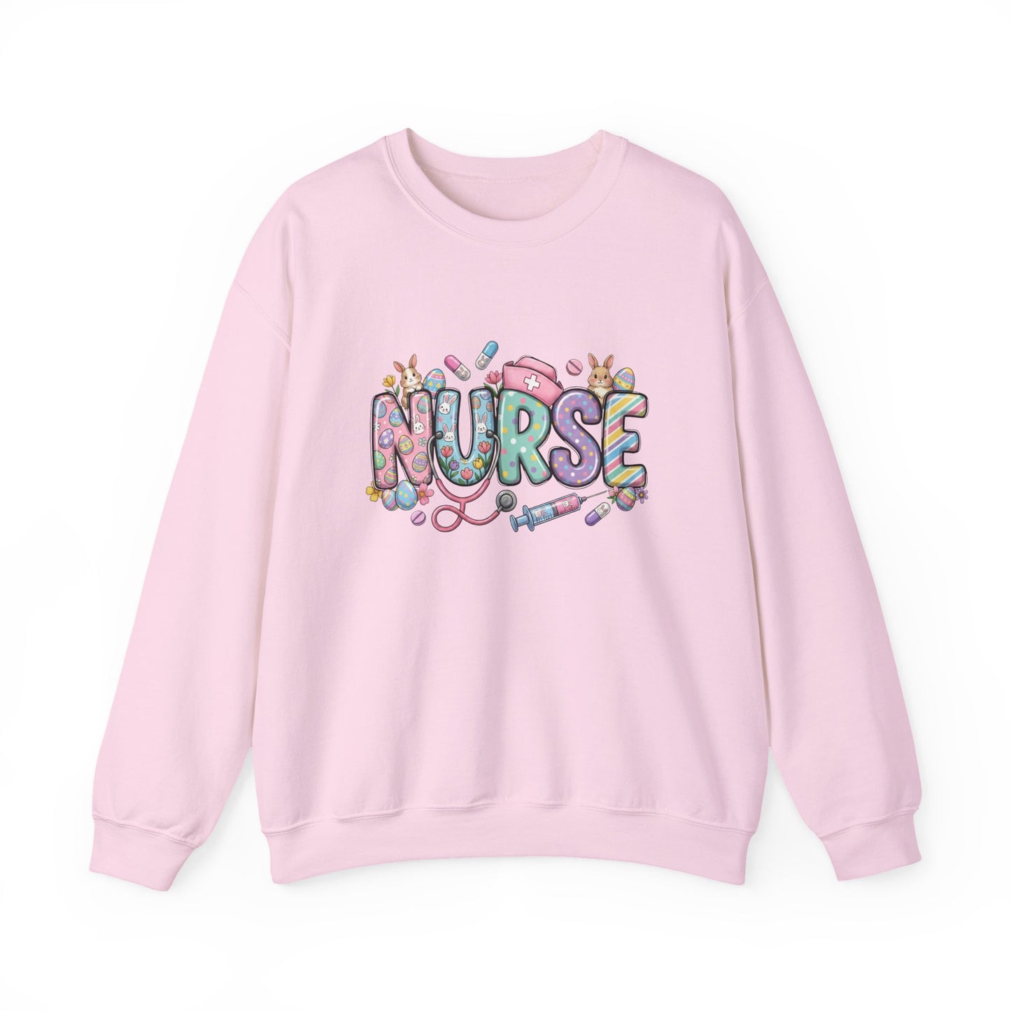 Nurse Floral Graphic Sweatshirt – Cute Medical Crewneck for Nurses