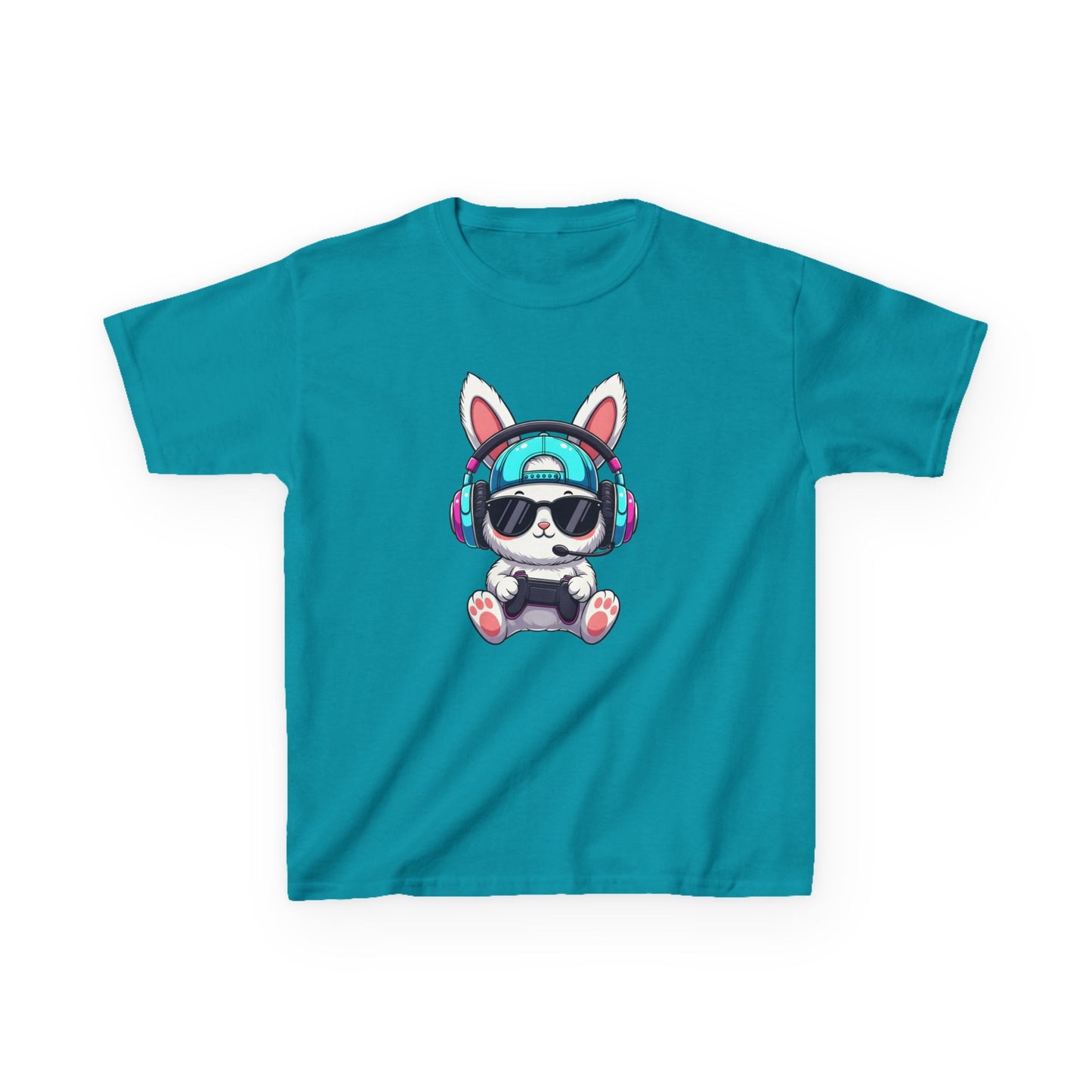 Kids Bunny DJ Tee — Cute Bunny with Headphones Kids T-Shirt