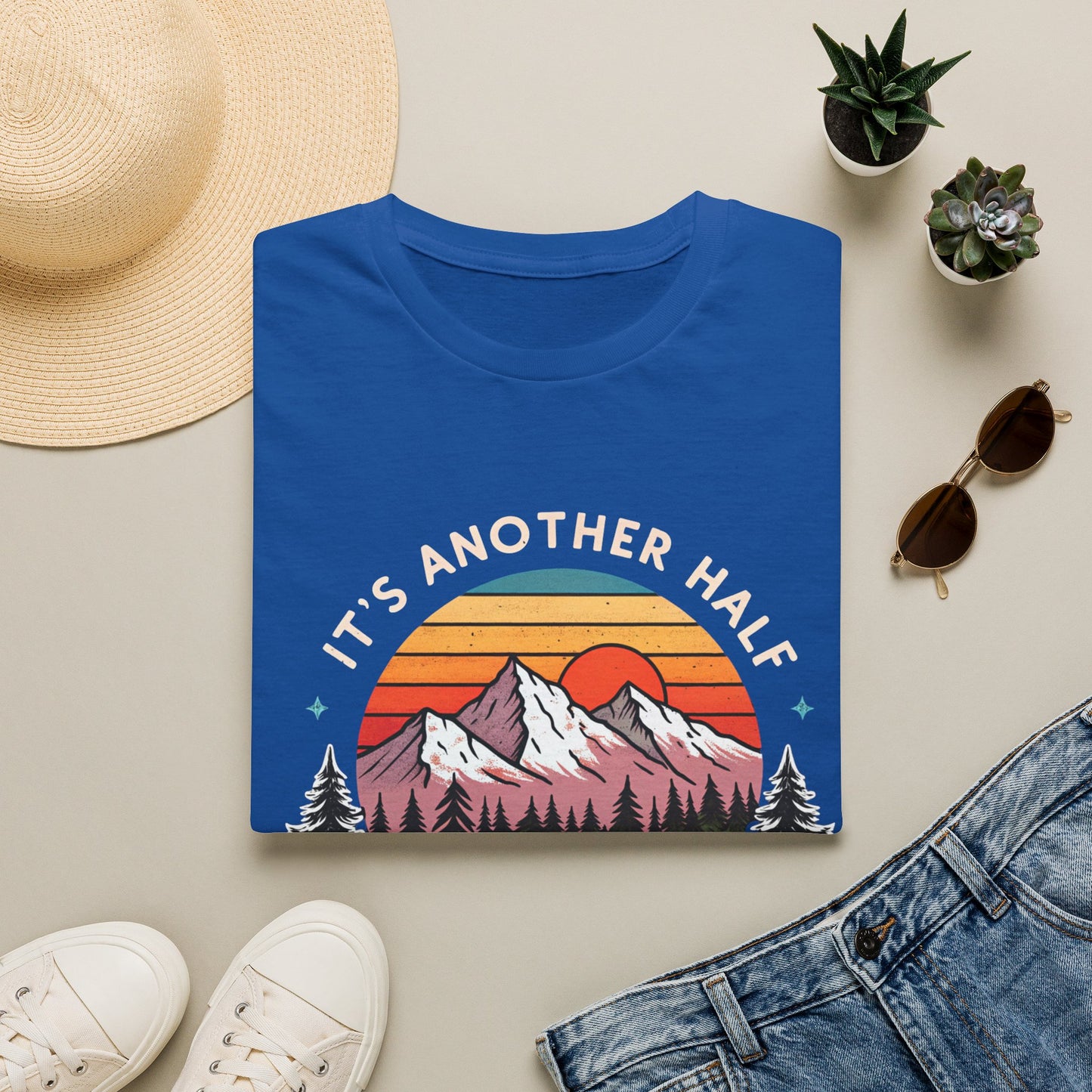 Vintage Mountain T-Shirt — "It's Another Half Mile or So" Outdoor Tee