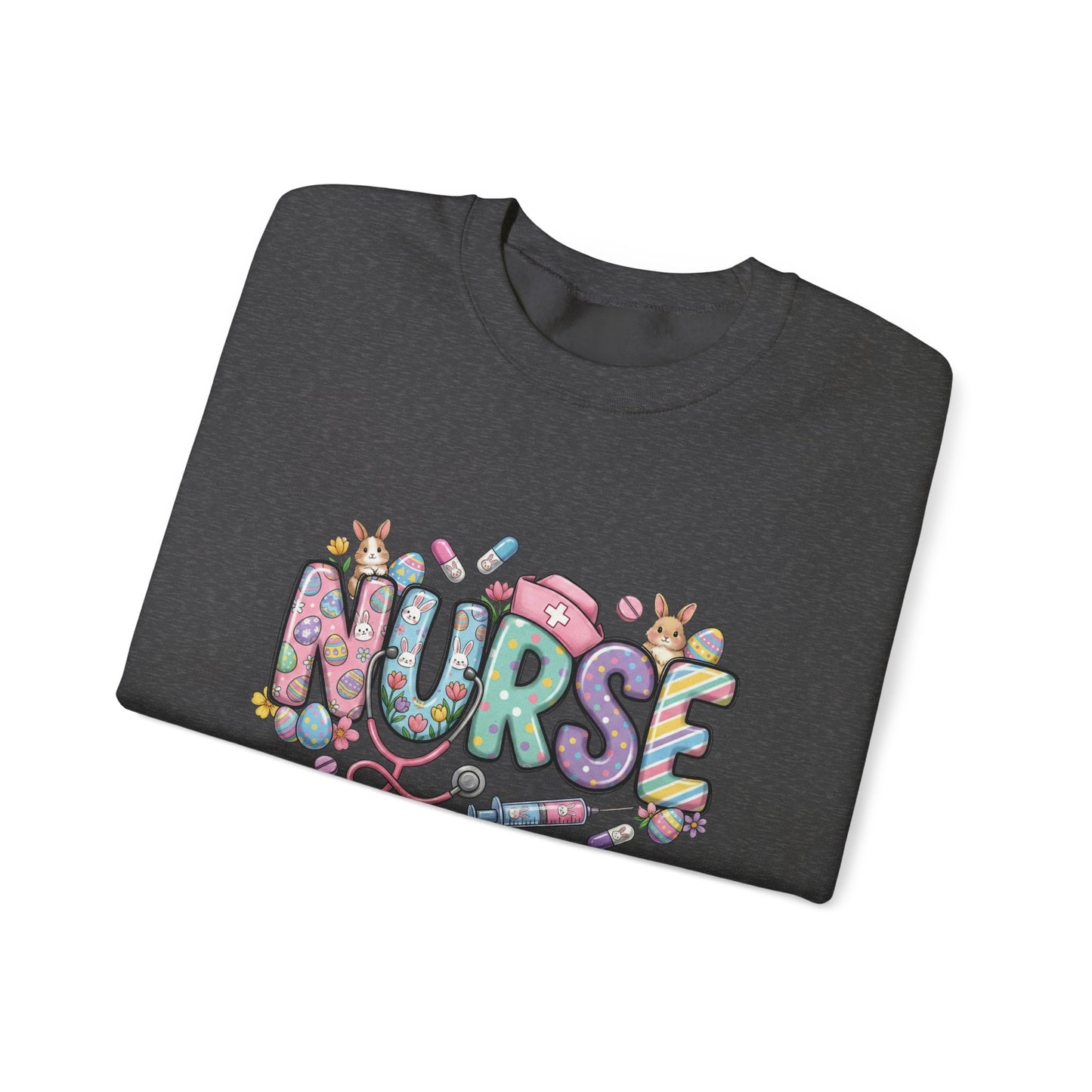Nurse Floral Graphic Sweatshirt – Cute Medical Crewneck for Nurses