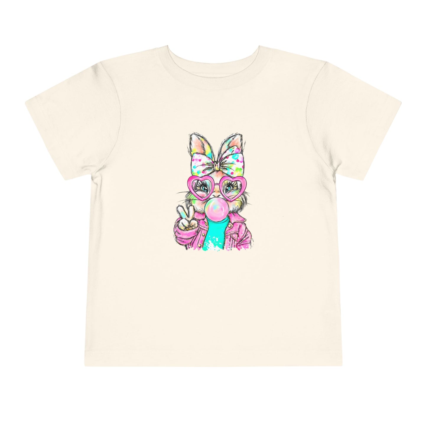 Cute Bunny Bubblegum Toddler Tee