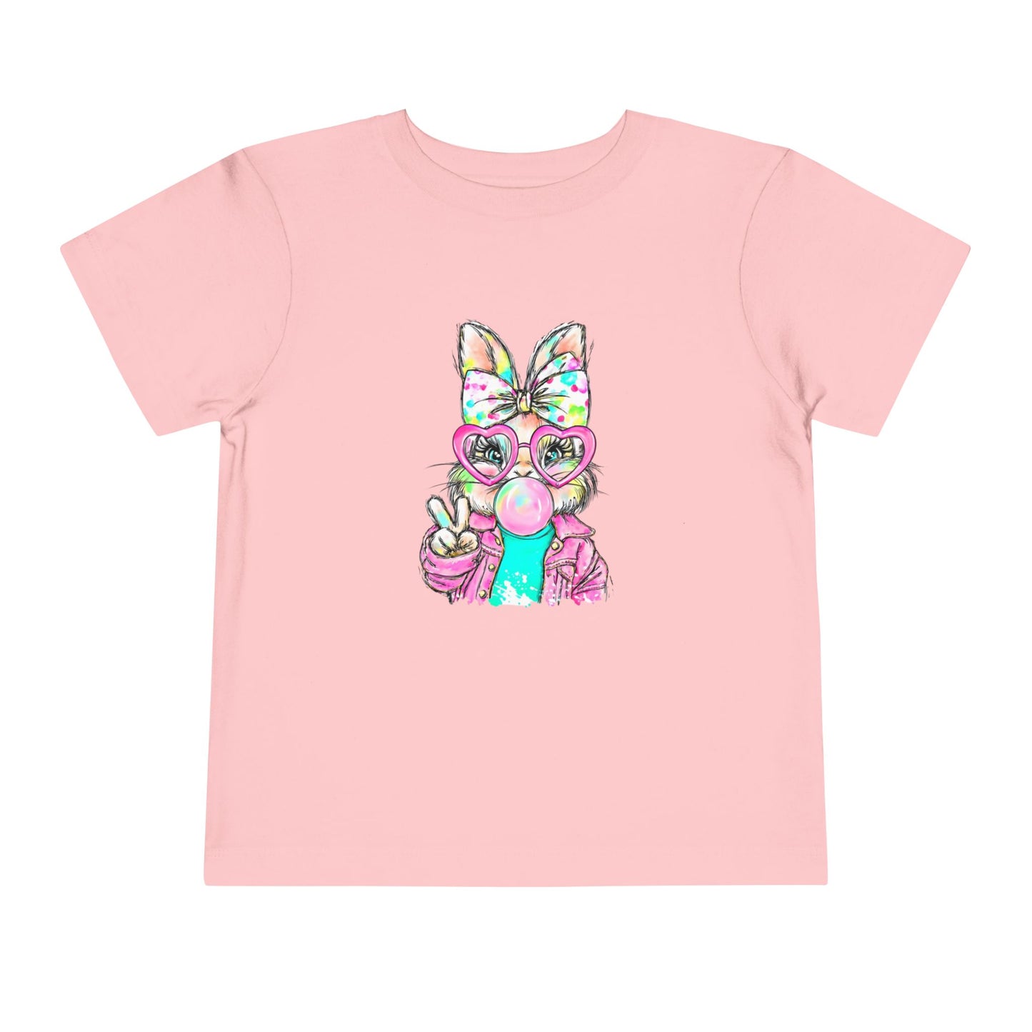 Cute Bunny Bubblegum Toddler Tee