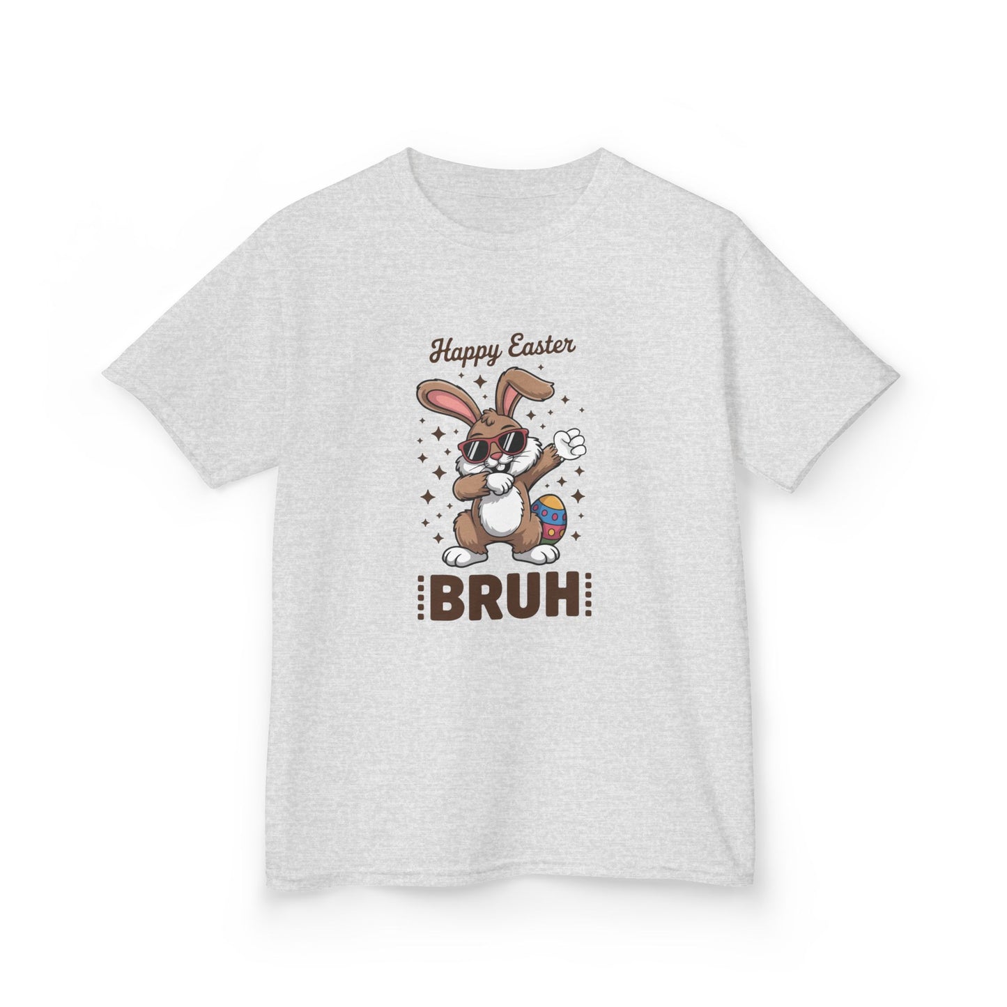 Kids Tee - 'Happy Easter BRUH' Funny Bunny Easter Egg Shirt