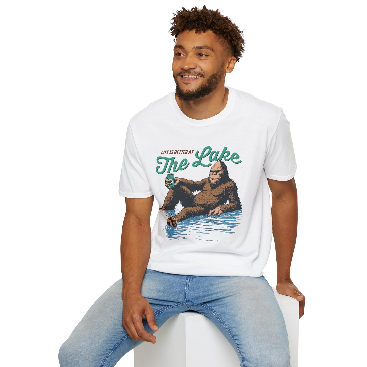 Lake Life T-Shirt — "Life Is Better at The Lake" Bigfoot Graphic