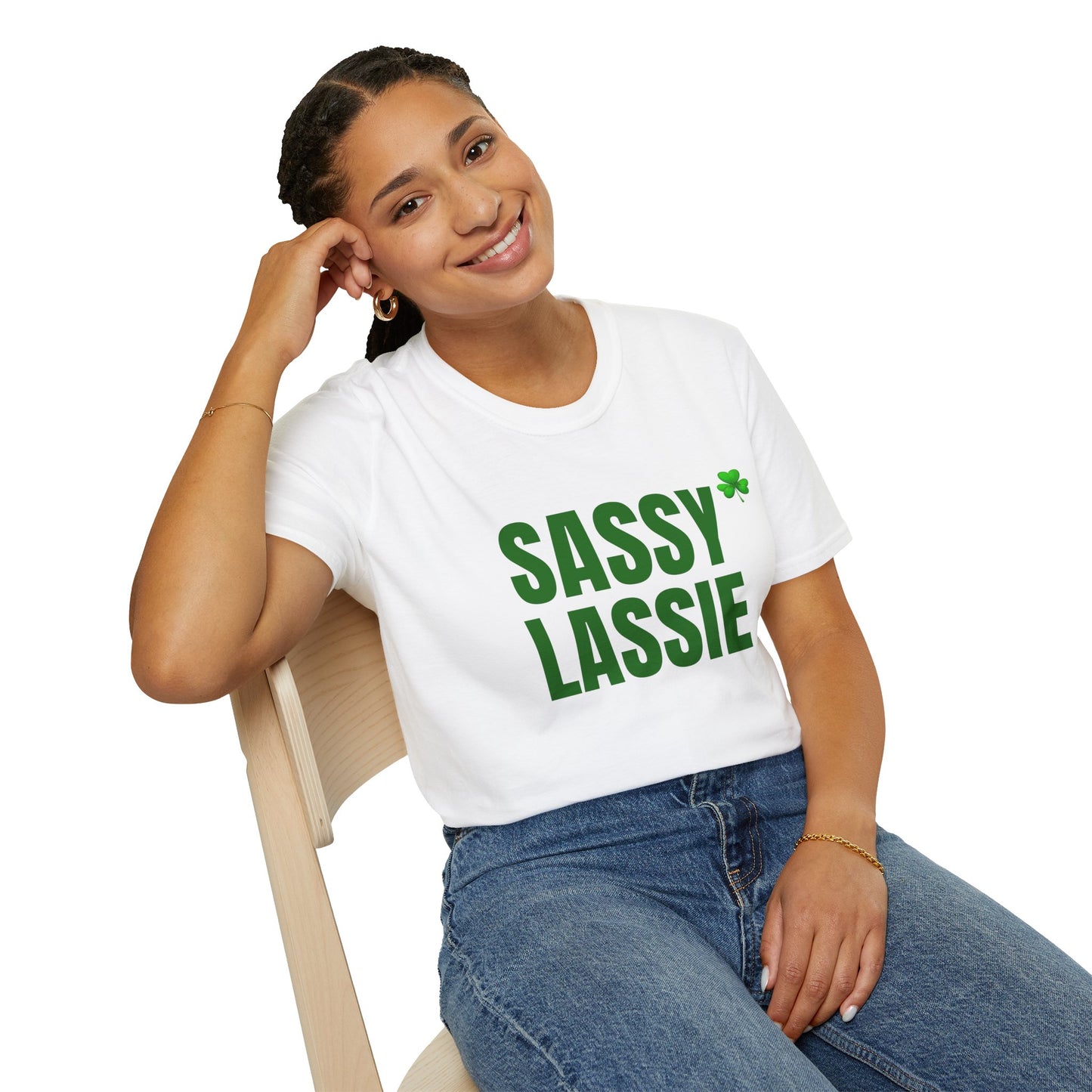 Sassy Lassie T-Shirt — St. Patrick’s Day Shamrock Tee for Bold, Fun-Loving Women