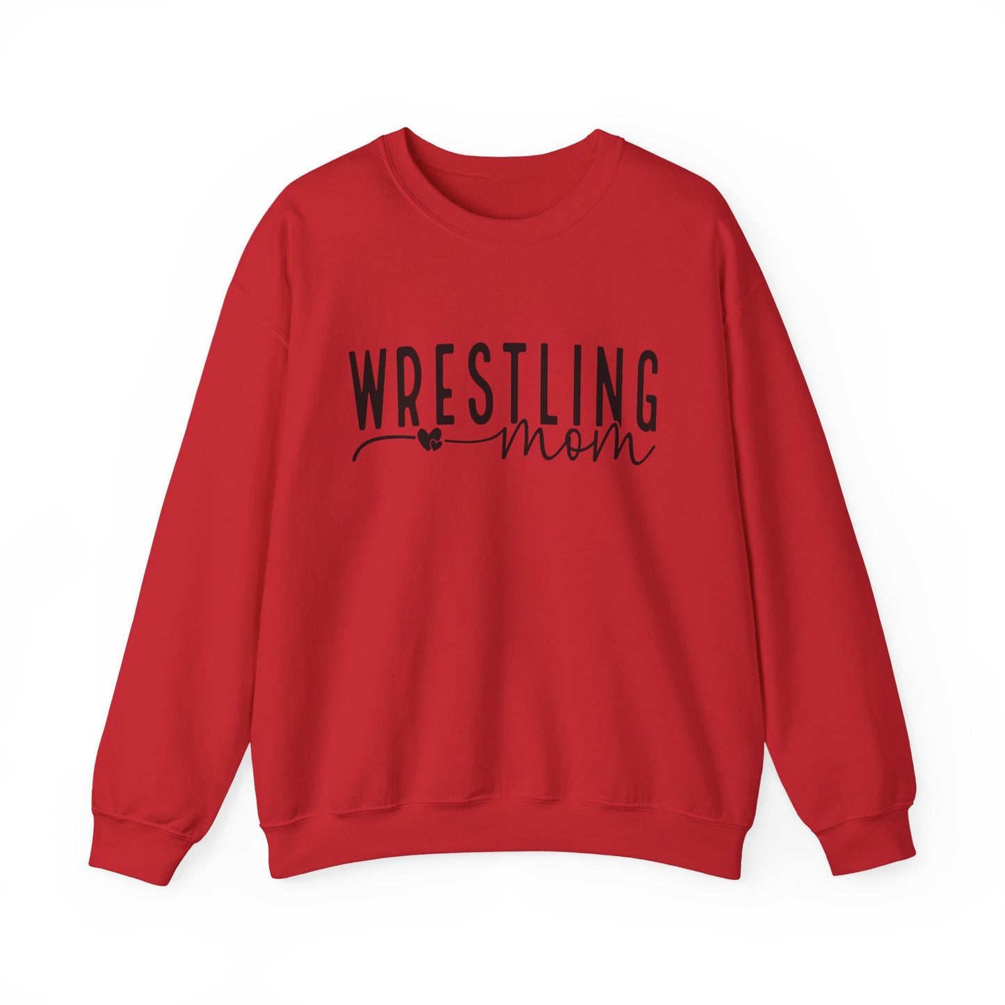 Wrestling Mom Crewneck Sweatshirt – Supportive Mom Graphic Pullover