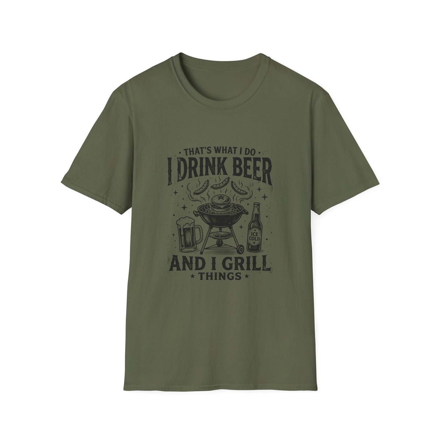Beer & Grill T‑Shirt — "That's What I Do: I Drink Beer and I Grill Things"
