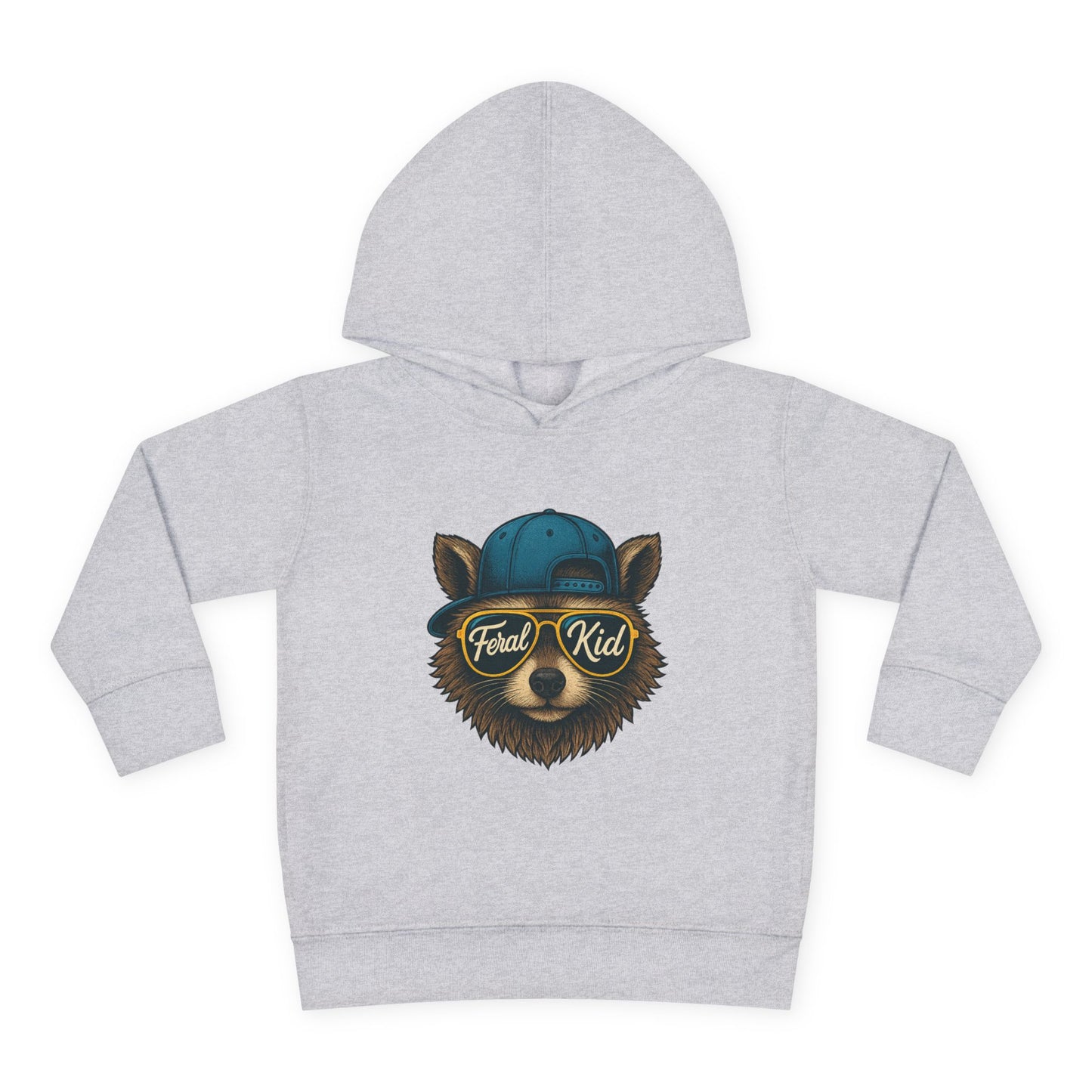 Toddler Hoodie — 'Forest Kid' Raccoon Graphic Kids Pullover