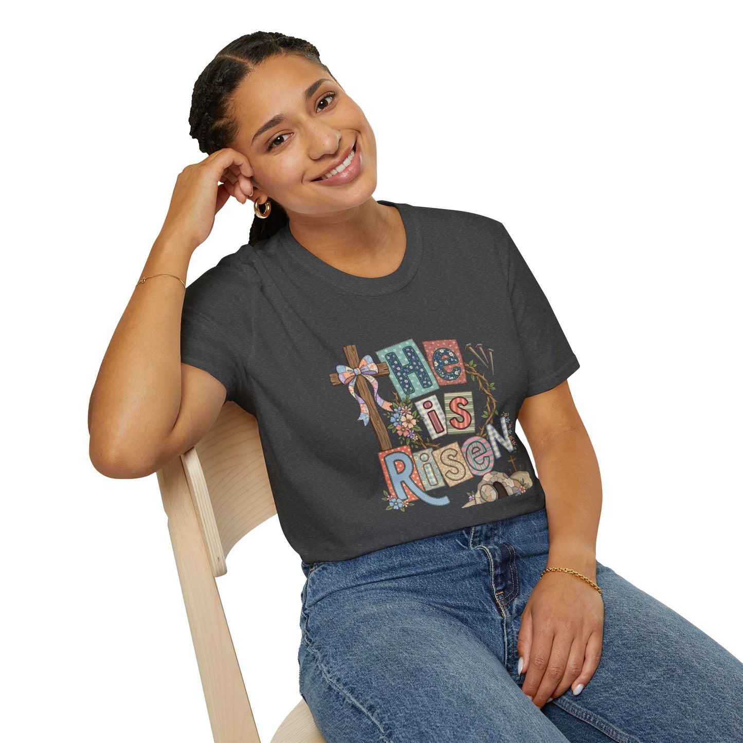 He Is Risen Easter T-Shirt — Christian Resurrection Tee