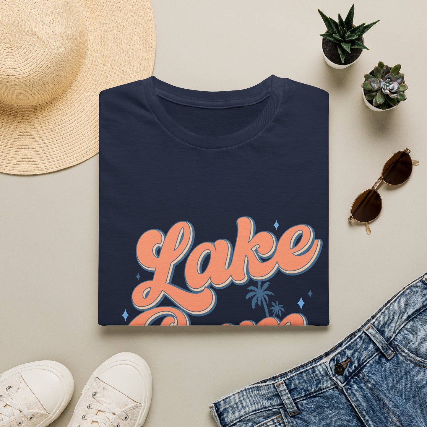 Lake Bum T-Shirt — Retro Beach Vibes Graphic Tee