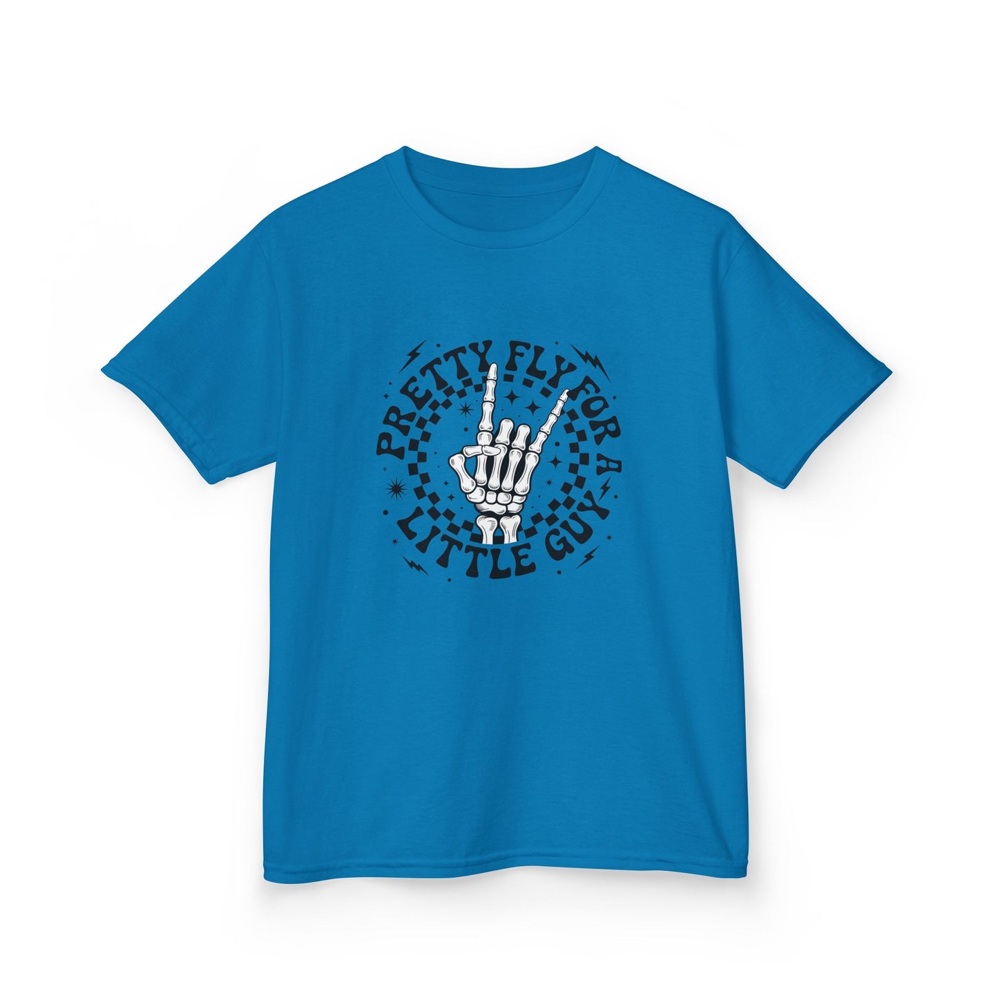 Kids Tee — "Pretty Fly for a Little Guy" Retro Hand Graphic