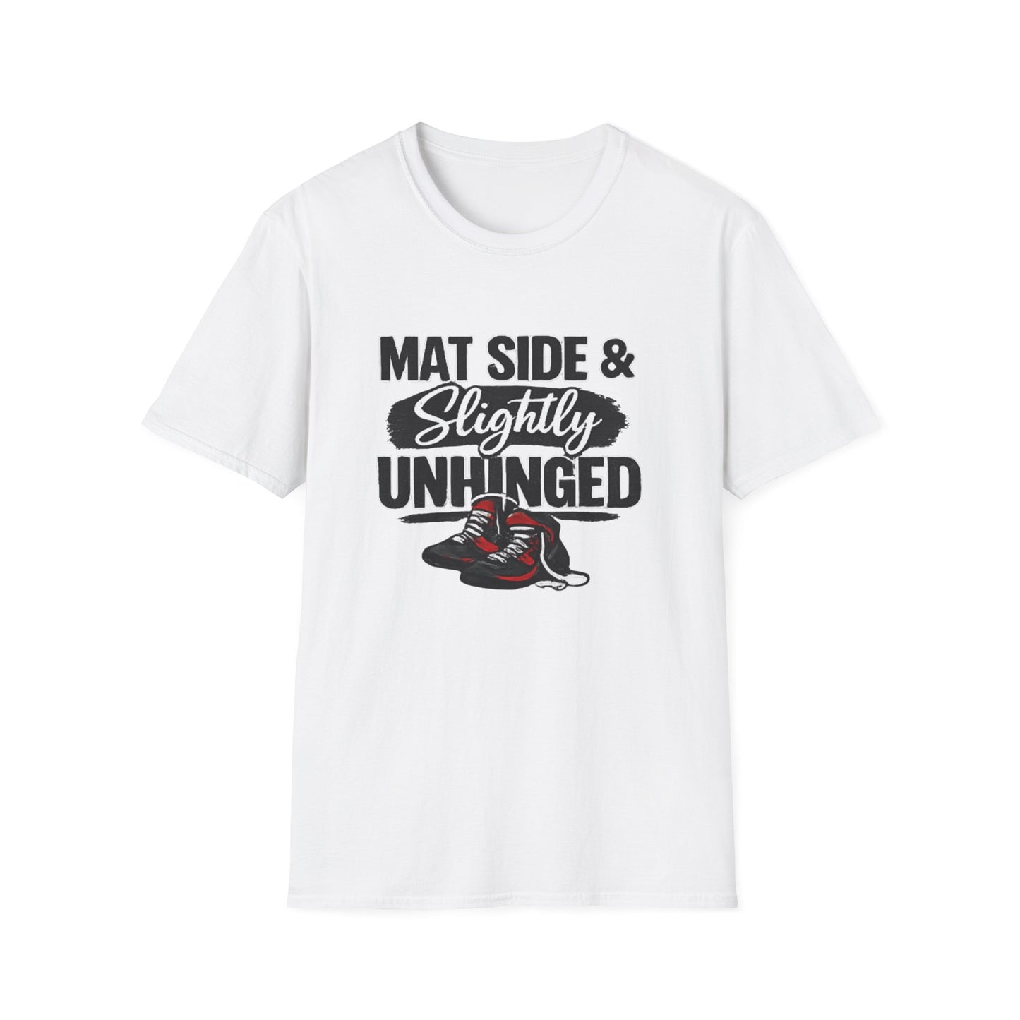 Wrestling Tee — "Mat Side & Slightly Unhinged" Graphic Shirt