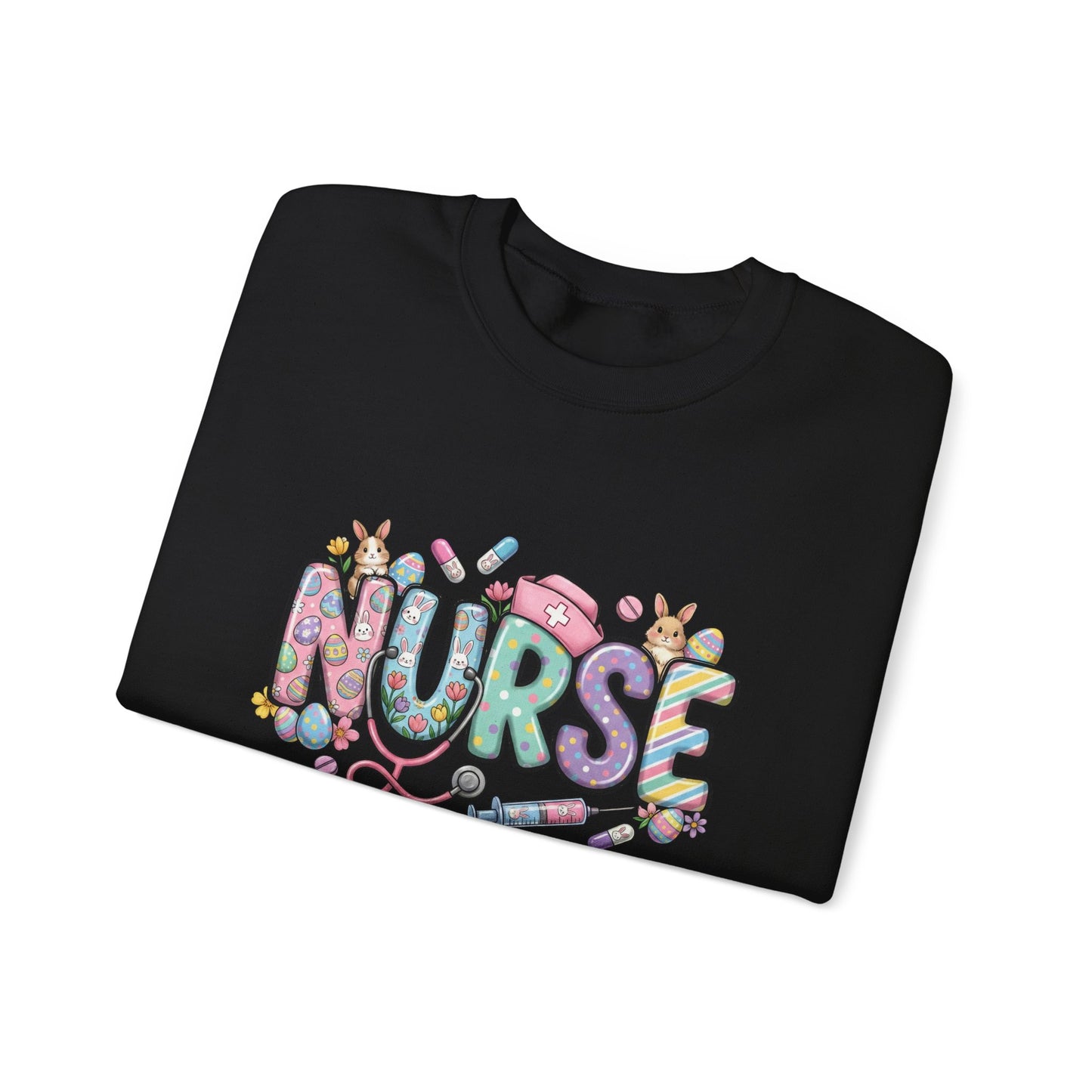 Nurse Floral Graphic Sweatshirt – Cute Medical Crewneck for Nurses