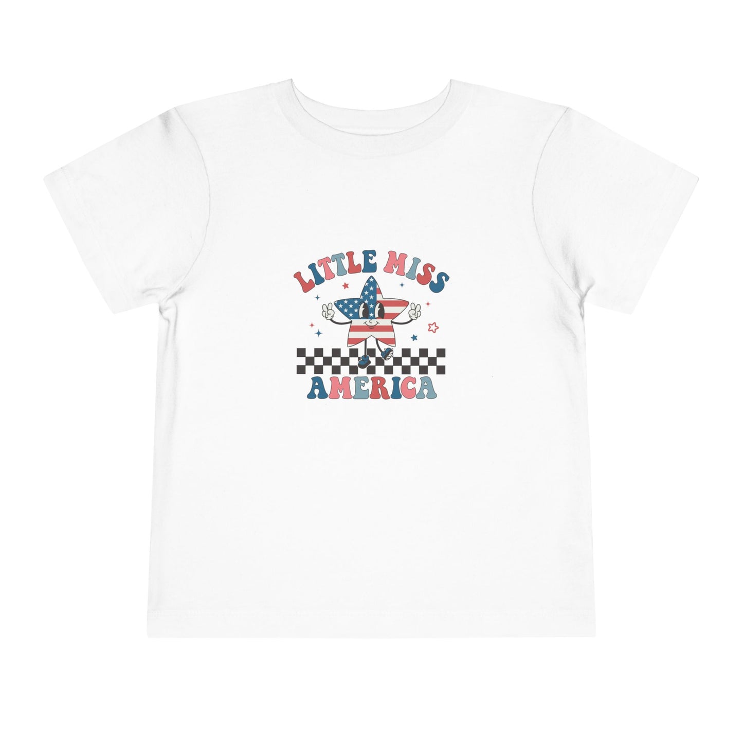 Little Miss America Toddler Tee — Patriotic 4th of July Kids T‑Shirt