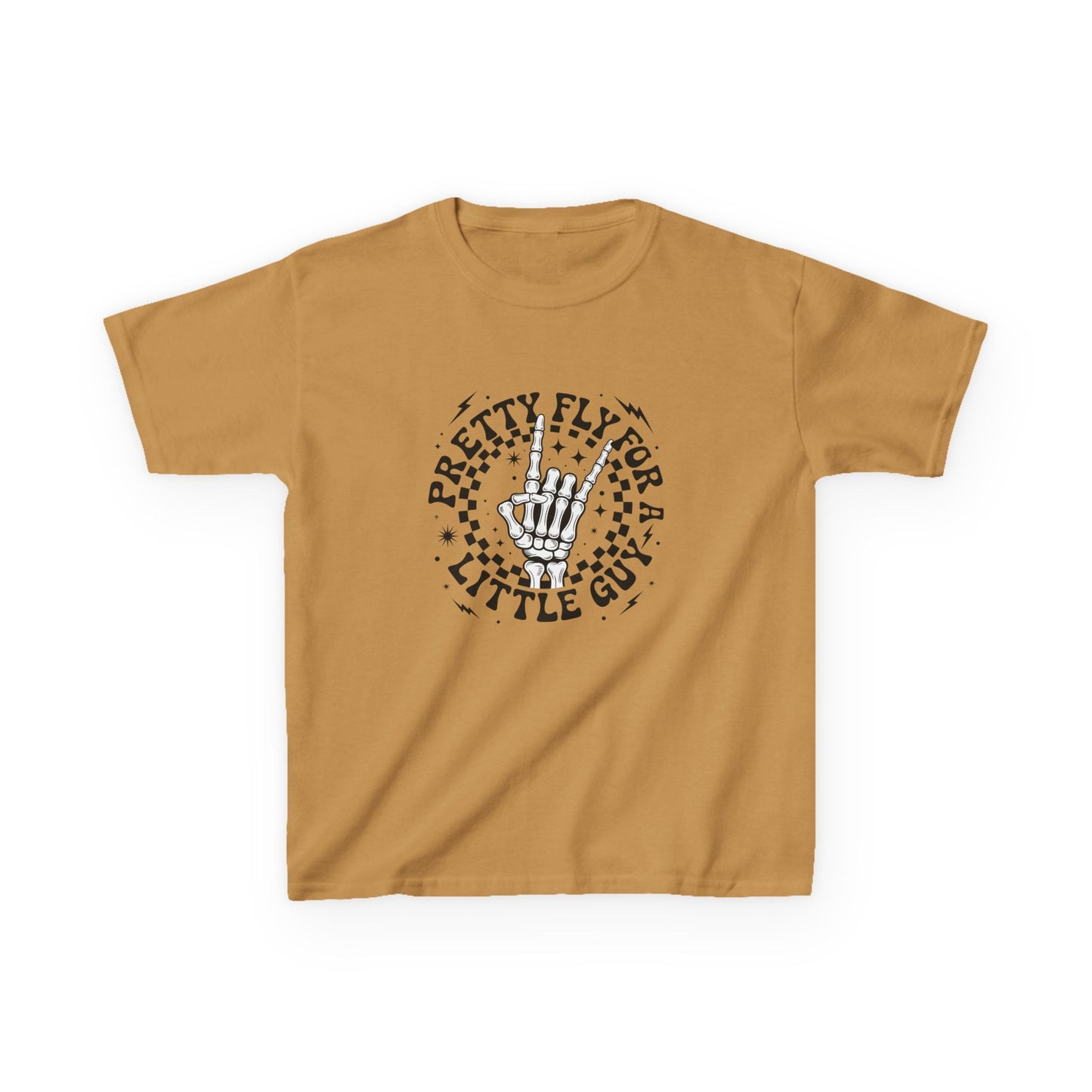 Kids Tee — "Pretty Fly for a Little Guy" Retro Hand Graphic
