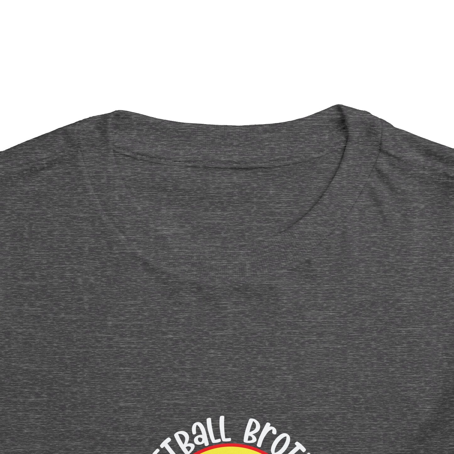 Toddler Tee – “Softball Brother I’m Just Here for the Snacks” Retro Sunset Kids Shirt