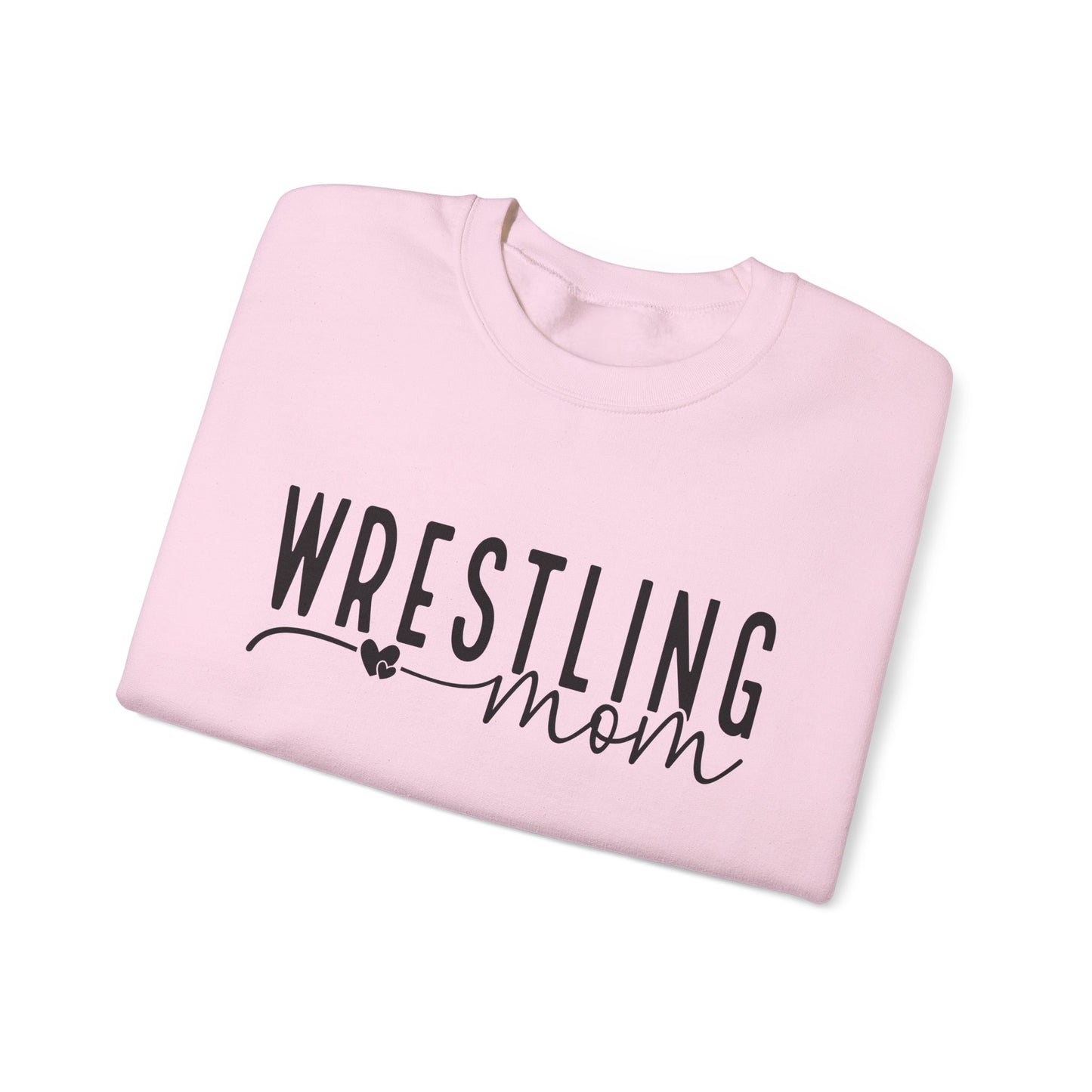 Wrestling Mom Crewneck Sweatshirt – Supportive Mom Graphic Pullover