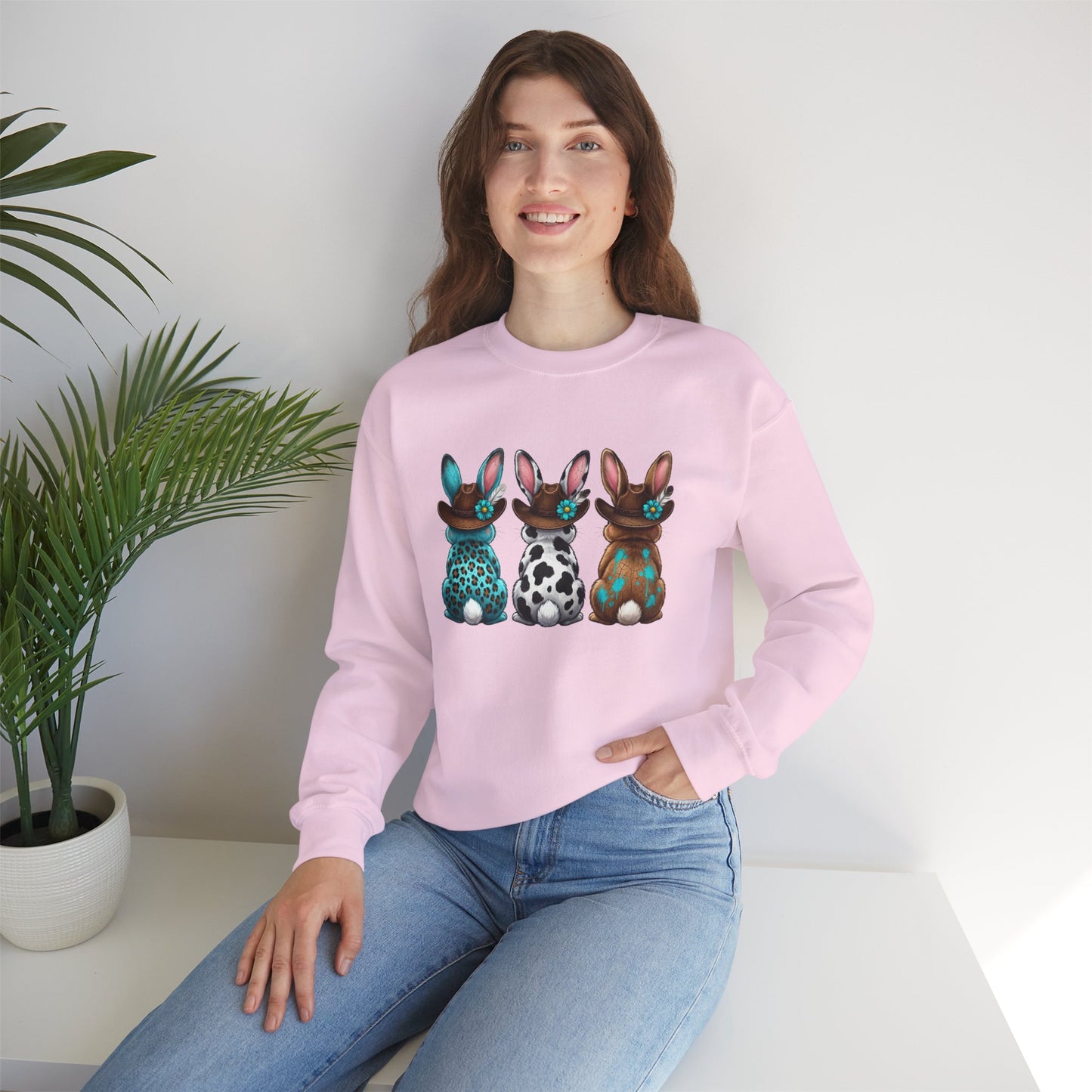 Easter Trio Bunny Crewneck Sweatshirt