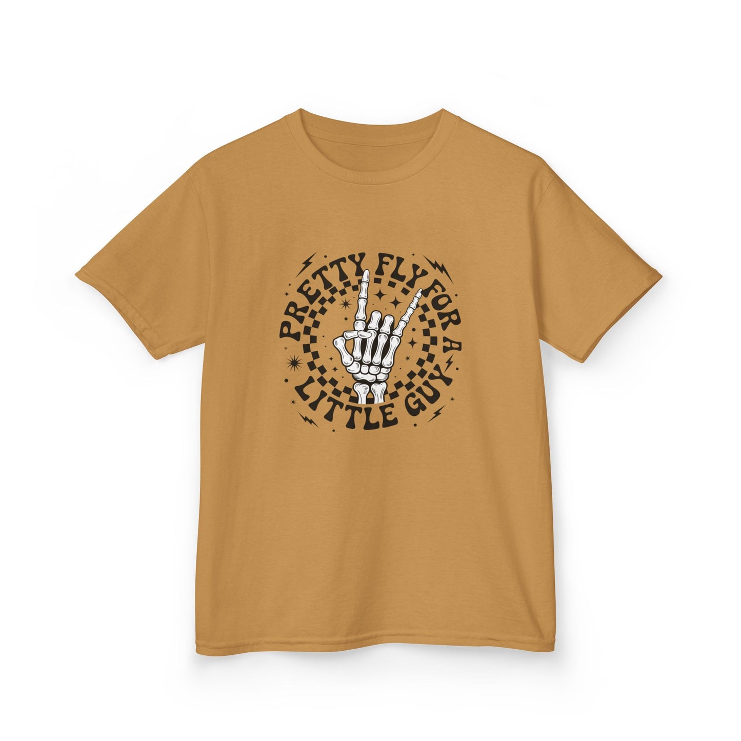 Kids Tee — "Pretty Fly for a Little Guy" Retro Hand Graphic