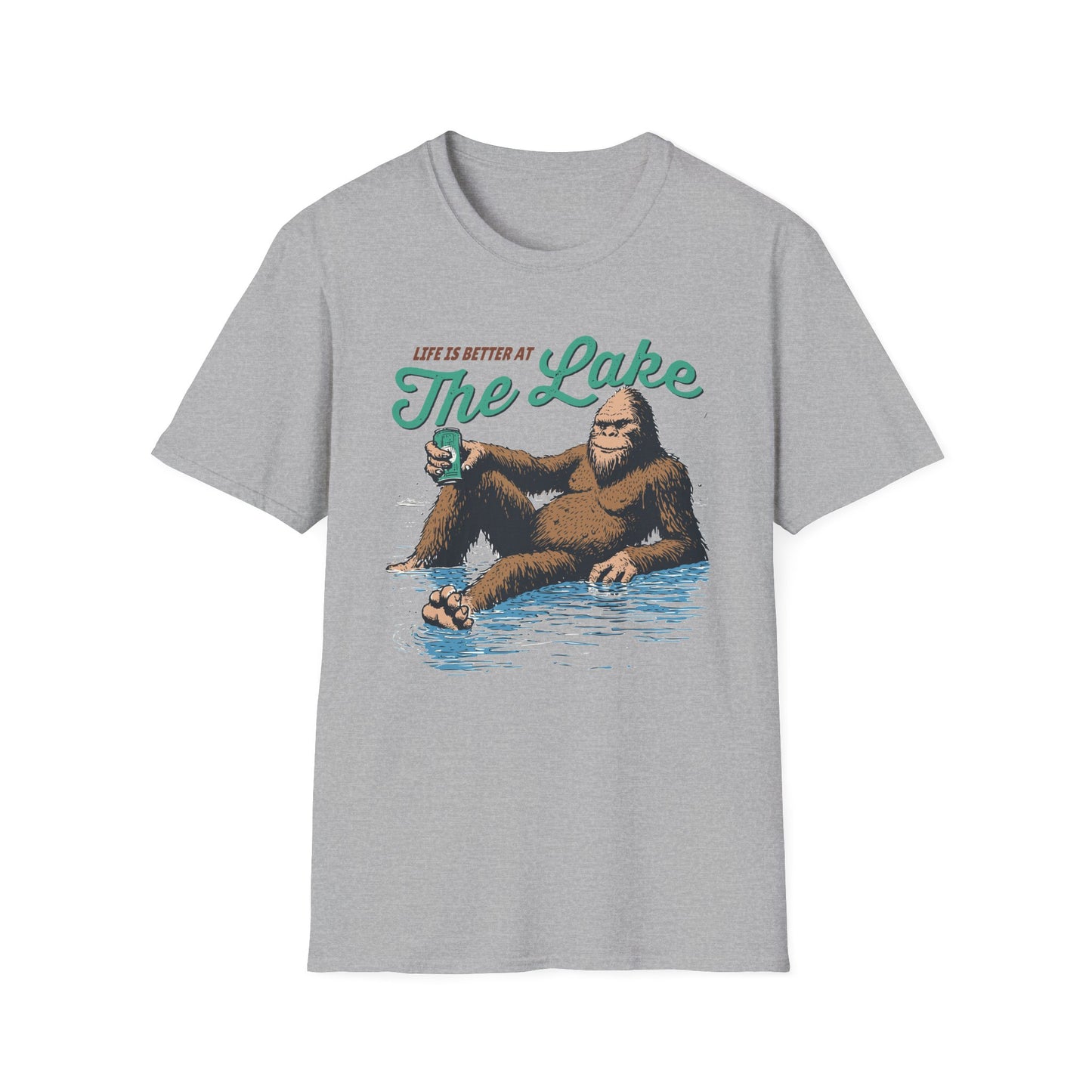 Lake Life T-Shirt — "Life Is Better at The Lake" Bigfoot Graphic