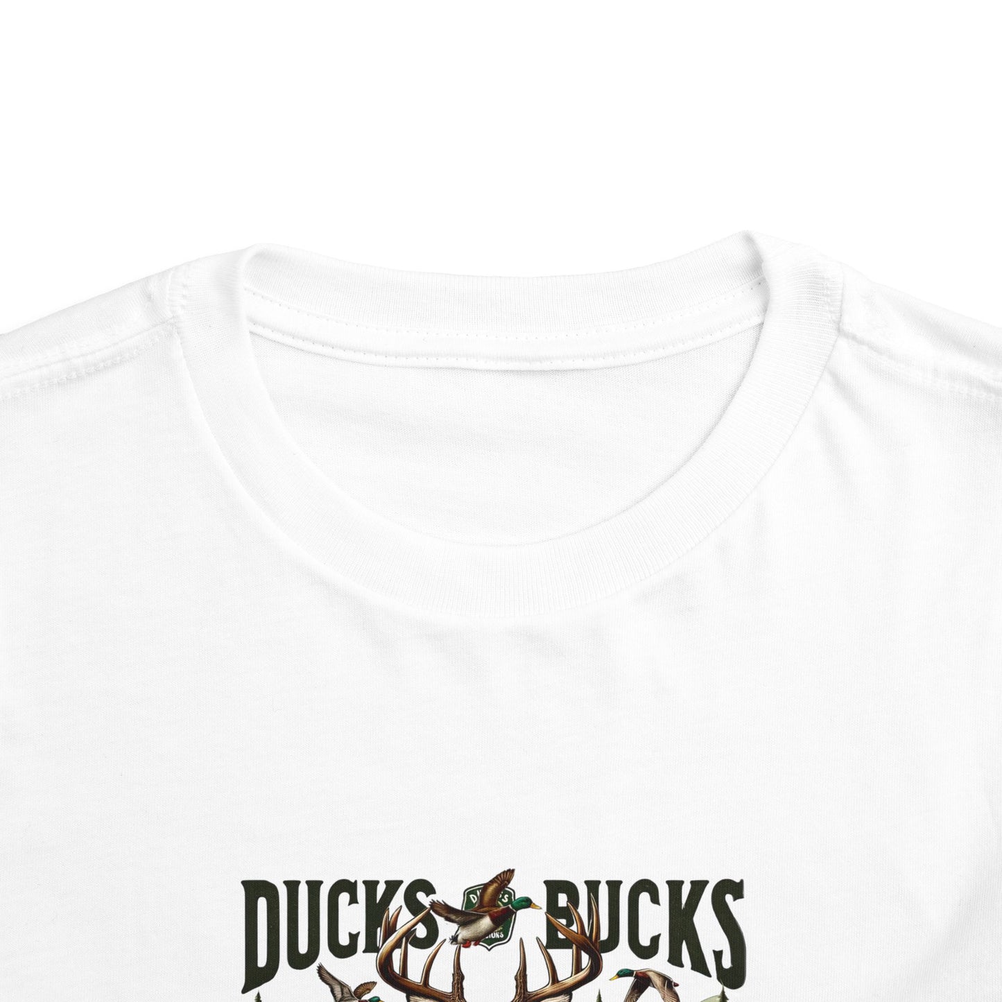 Ducks Bucks N' Trucks Toddler Tee - Cute Hunting Truck Graphic Shirt