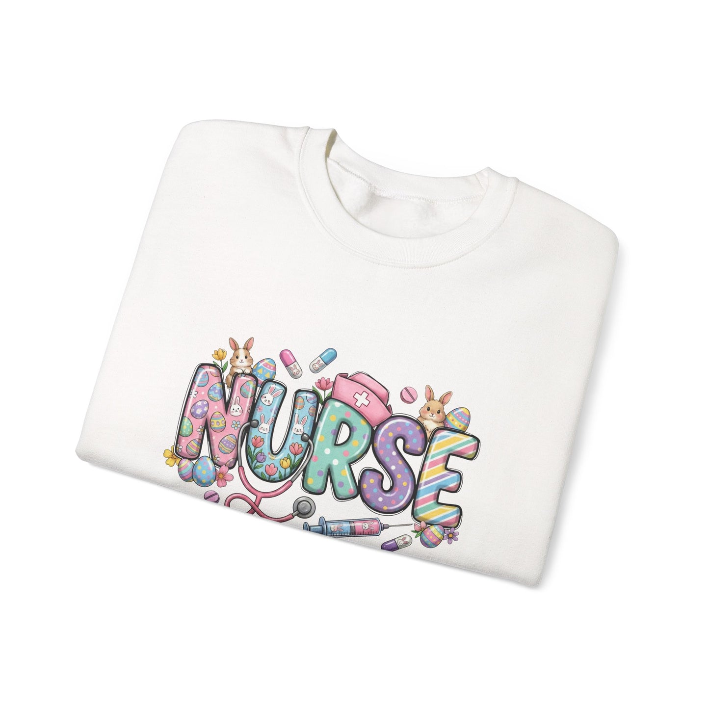 Nurse Floral Graphic Sweatshirt – Cute Medical Crewneck for Nurses