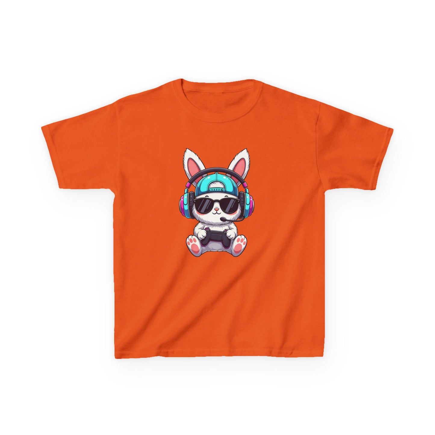 Kids Bunny DJ Tee — Cute Bunny with Headphones Kids T-Shirt