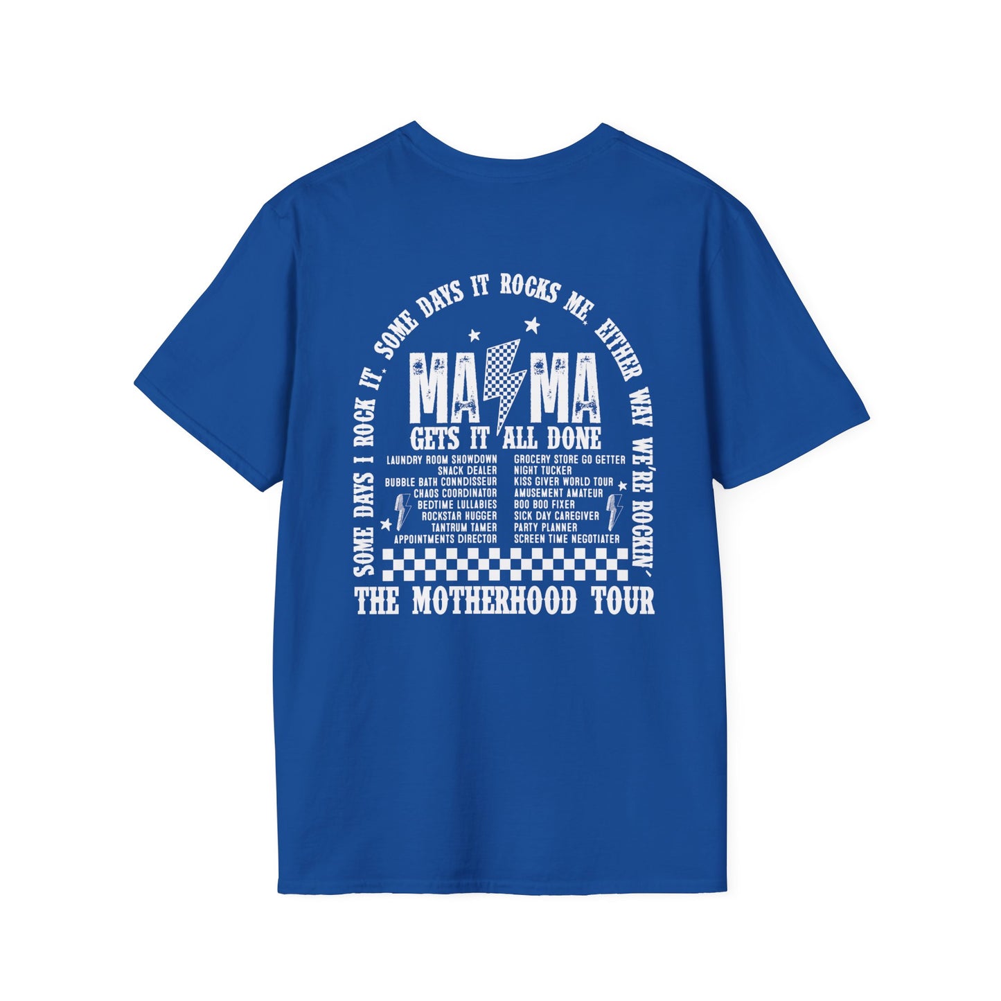 Mama Lightning Tour T-Shirt — 'Mama Gets It All Done' Motherhood Band Tee