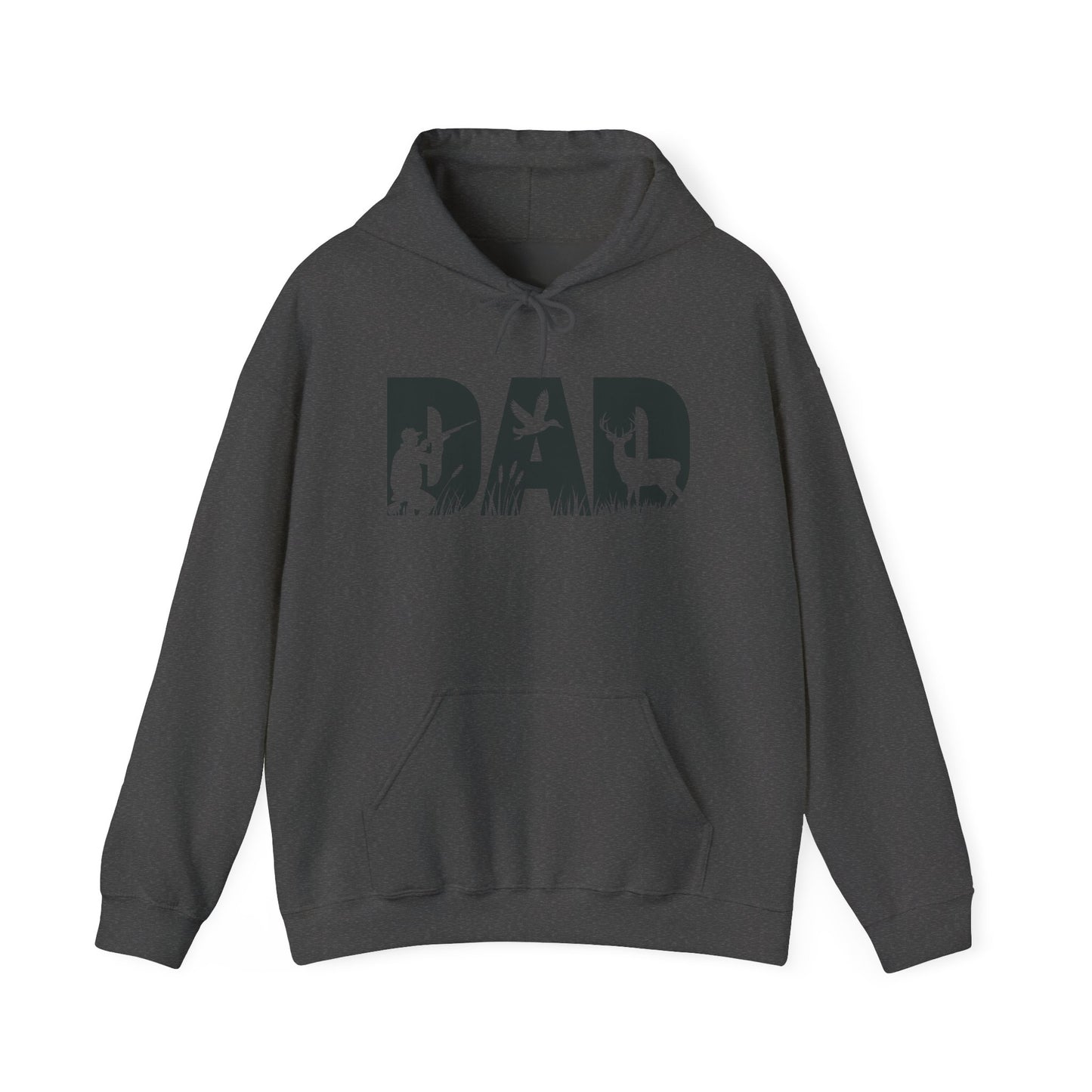 Dad Silhouette Hoodie — Outdoor Hunting & Fishing Father’s Day Sweatshirt