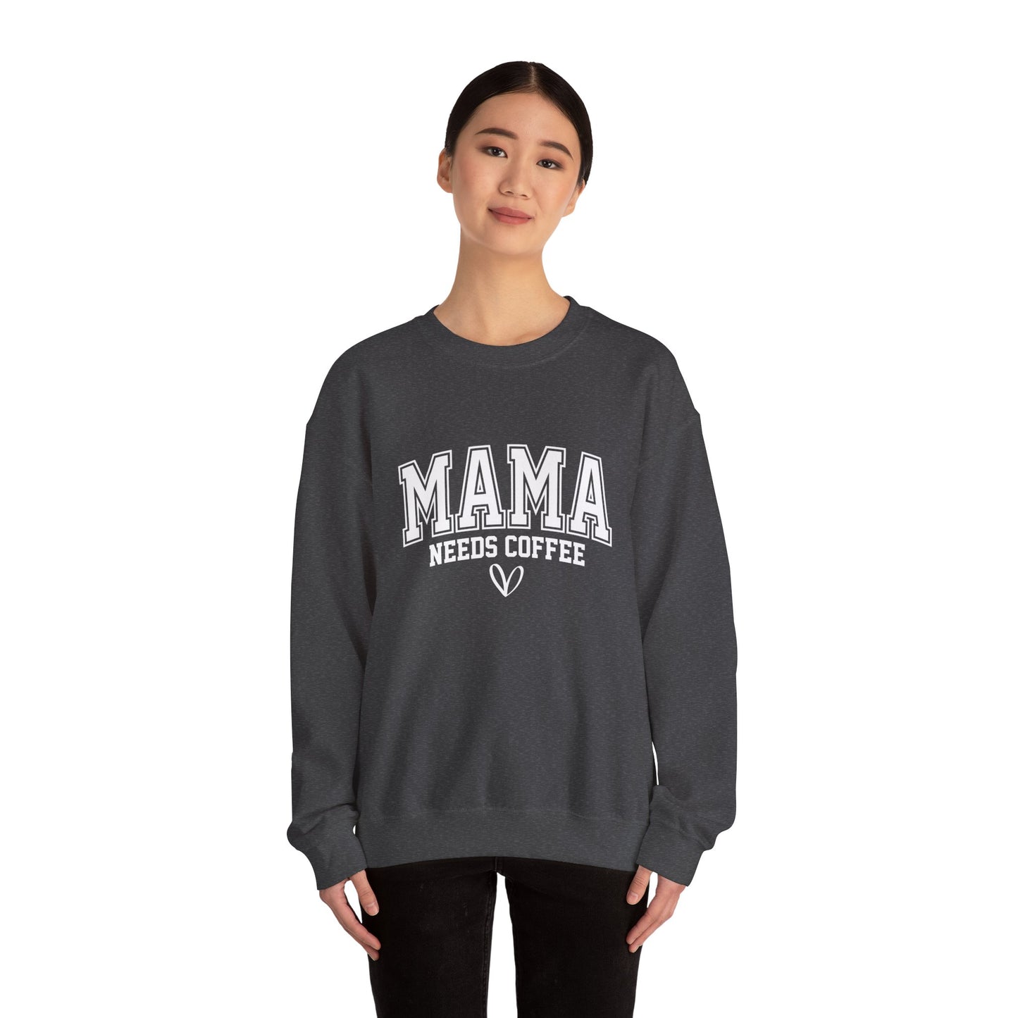 Mama Needs Coffee Sweatshirt — Cozy Mom Crewneck Gift
