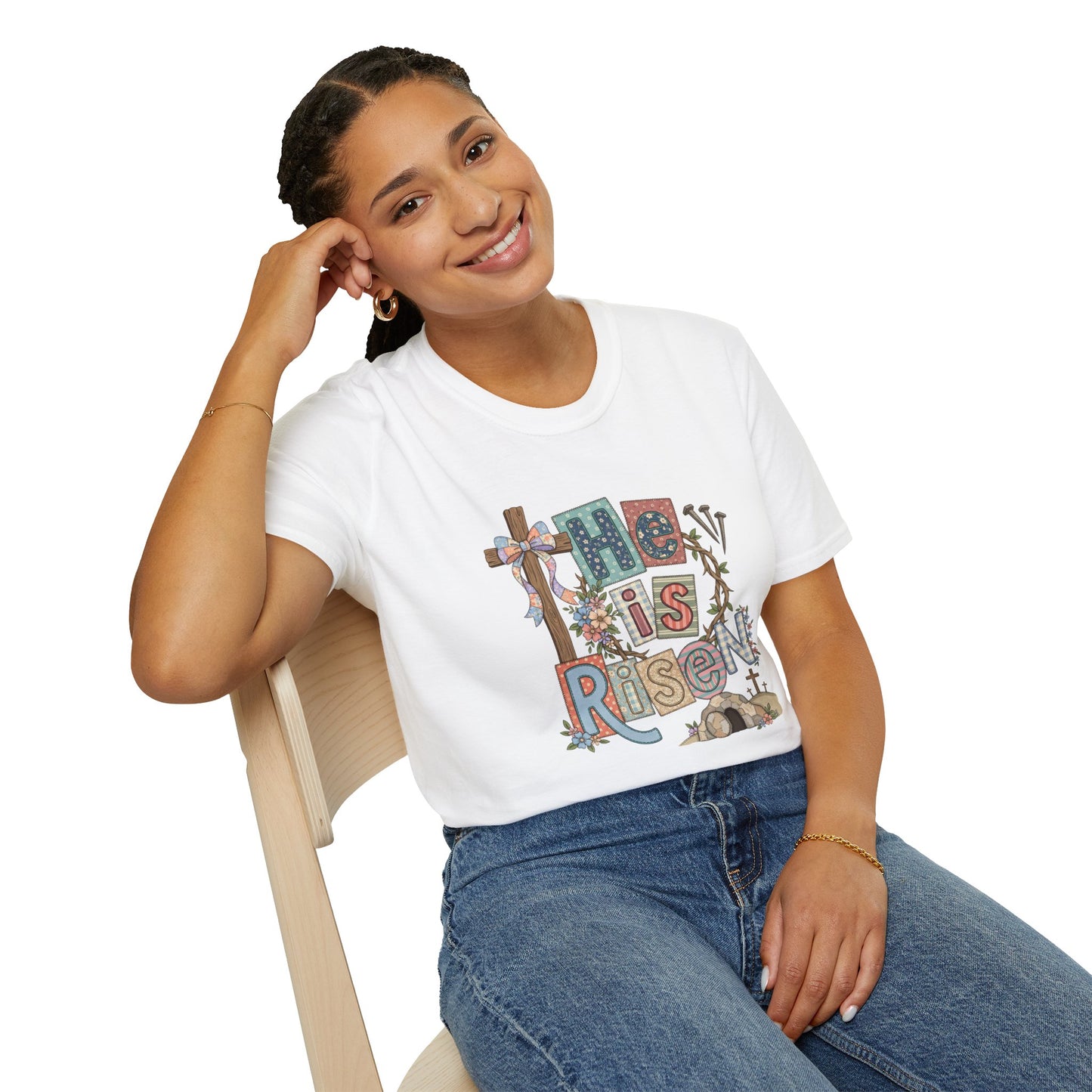 He Is Risen Easter T-Shirt — Christian Resurrection Tee
