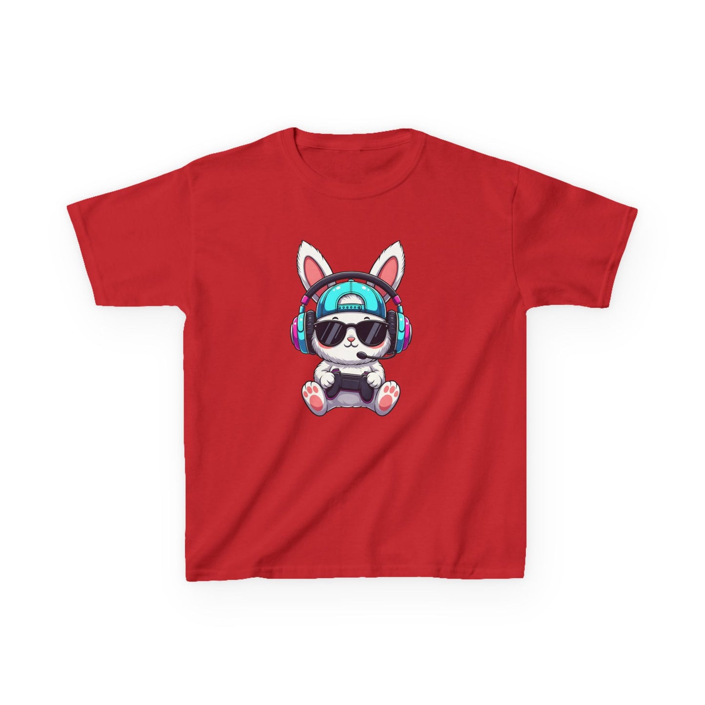 Kids Bunny DJ Tee — Cute Bunny with Headphones Kids T-Shirt