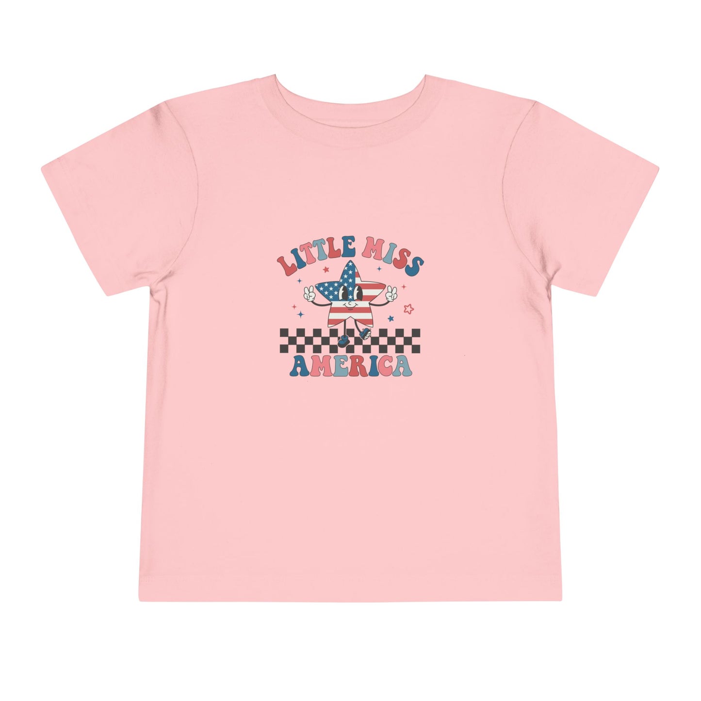 Little Miss America Toddler Tee — Patriotic 4th of July Kids T‑Shirt