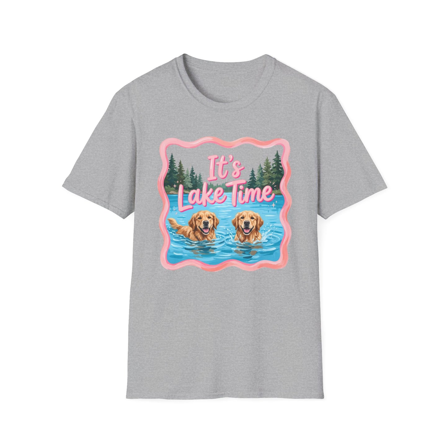 It's Lake Time T-Shirt — Cute Golden Retriever Lake Vibes Tee