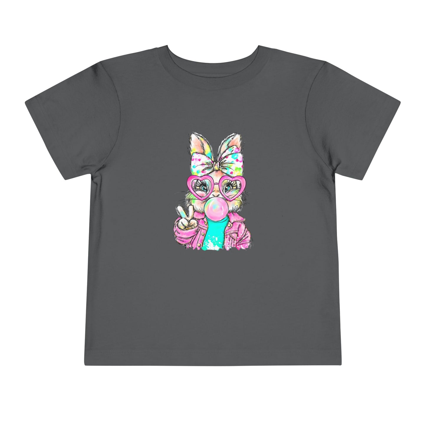 Cute Bunny Bubblegum Toddler Tee