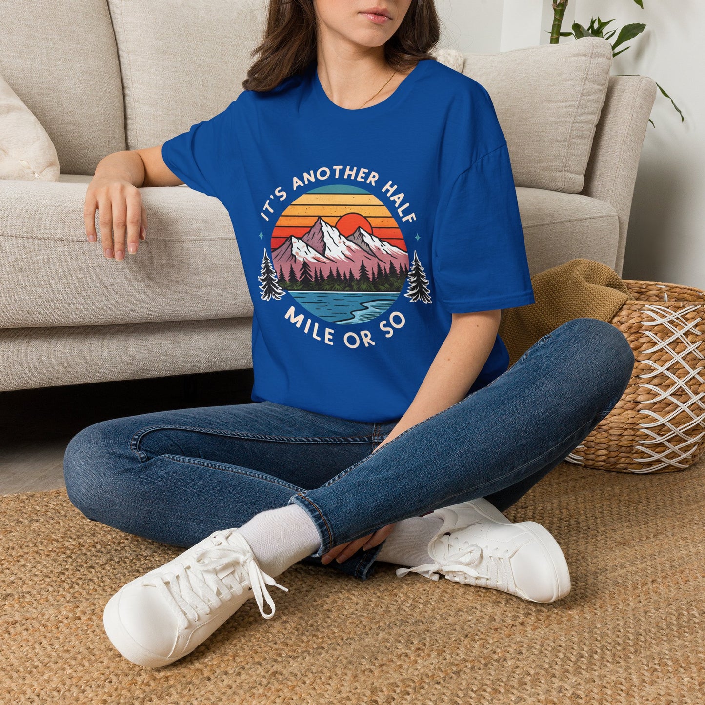 Vintage Mountain T-Shirt — "It's Another Half Mile or So" Outdoor Tee