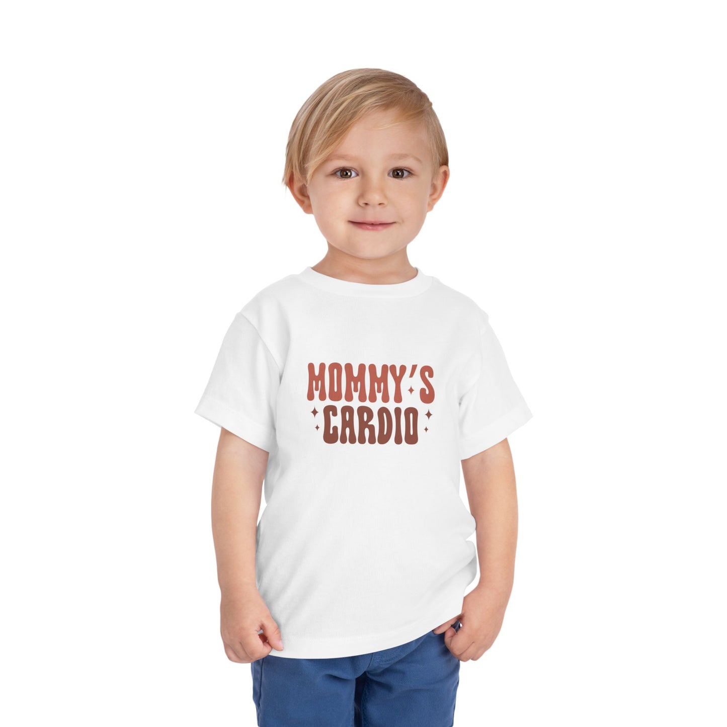 Toddler Tee — "Mommy's Cardio" Cute Baby Shirt | New Mom Gift