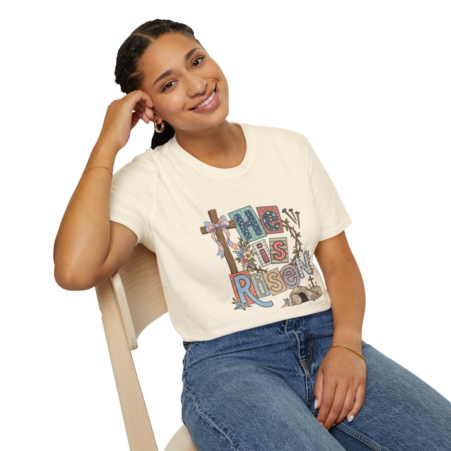 He Is Risen Easter T-Shirt — Christian Resurrection Tee
