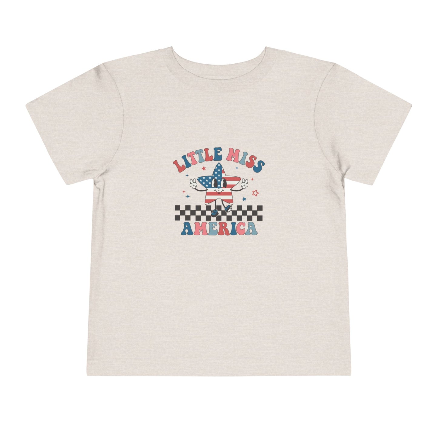 Little Miss America Toddler Tee — Patriotic 4th of July Kids T‑Shirt