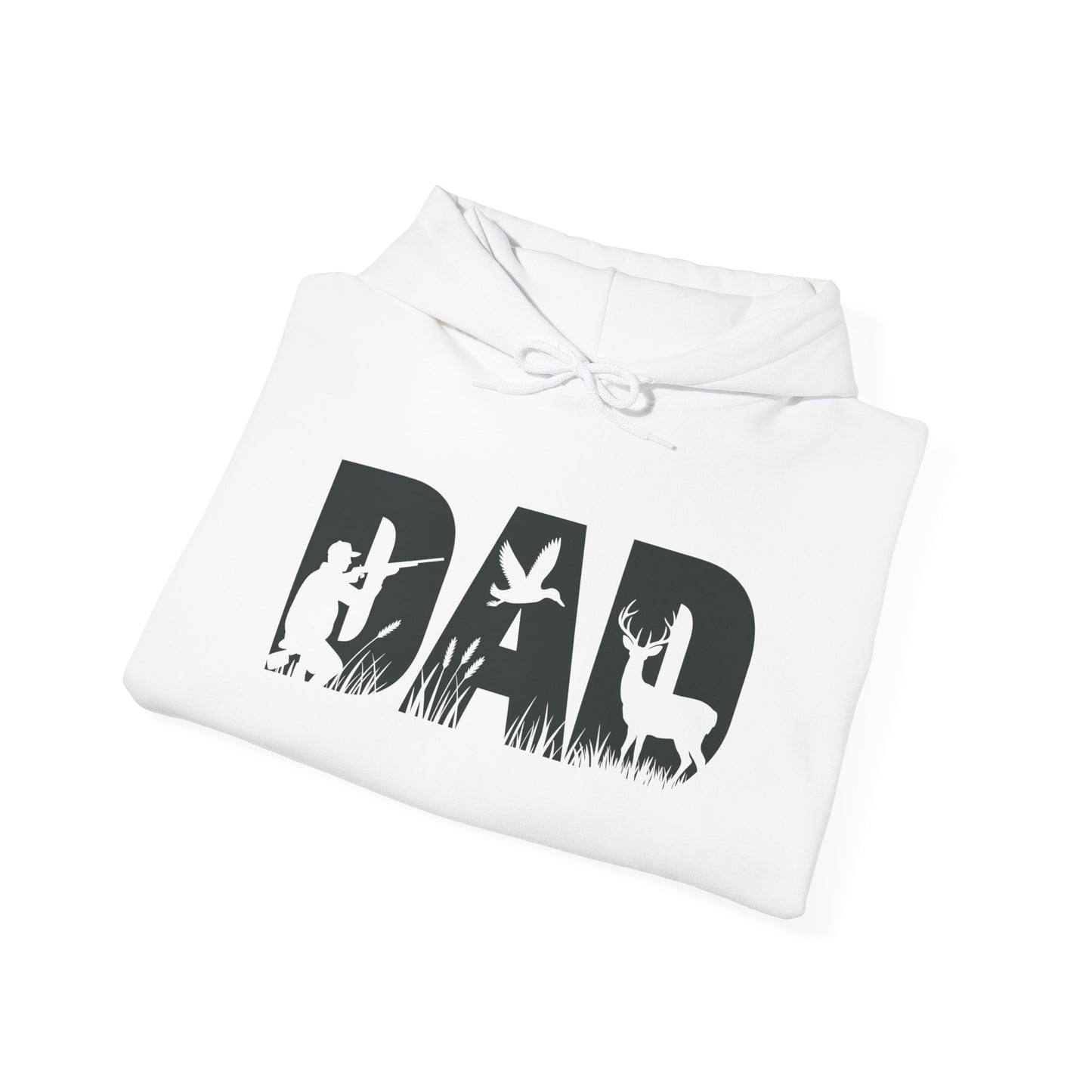 Dad Silhouette Hoodie — Outdoor Hunting & Fishing Father’s Day Sweatshirt