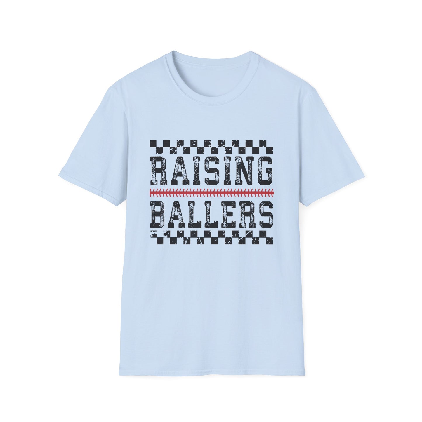 Raising Ballers Kids T-Shirt — Fun Sports Parent Tee