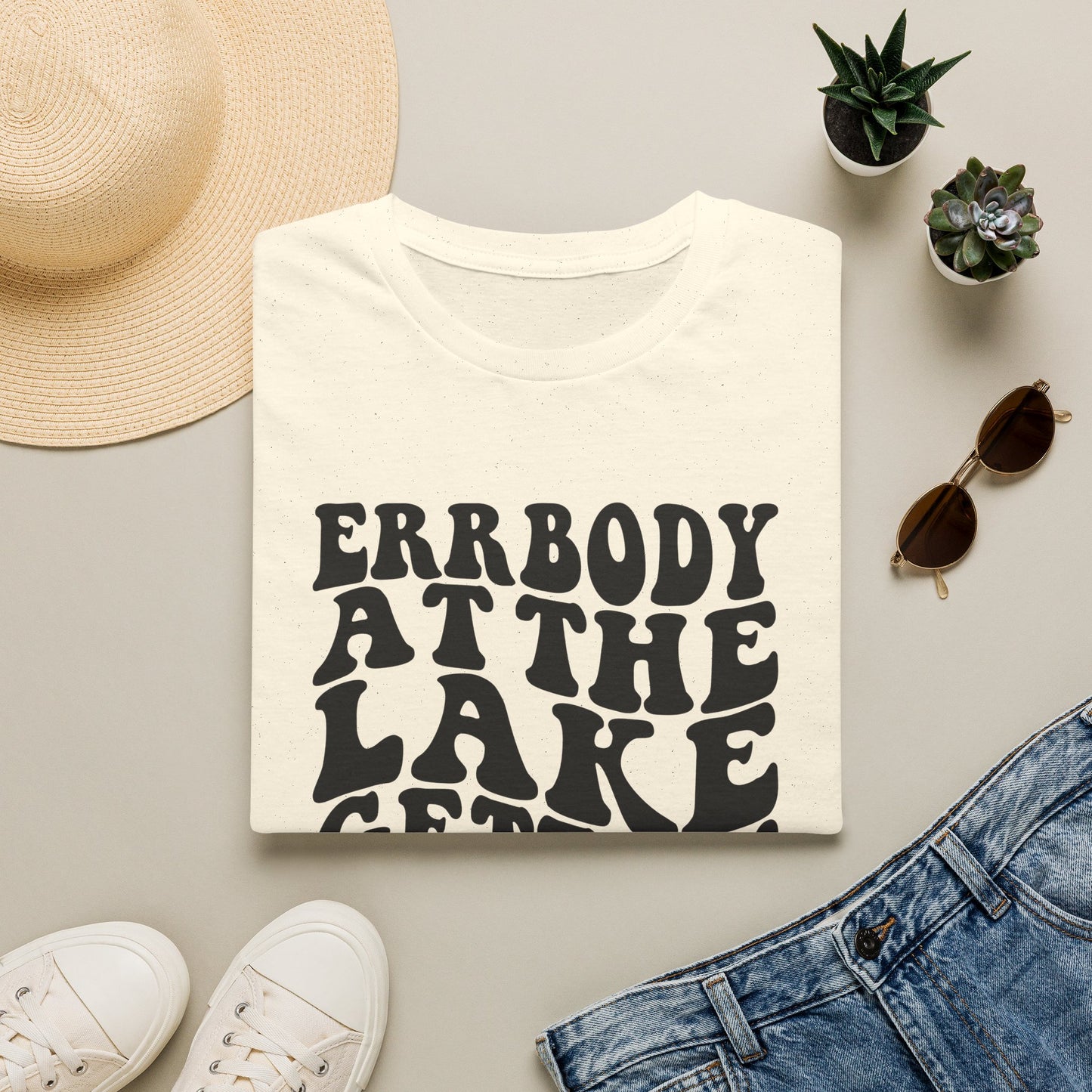 Lake Trip T-Shirt — "Errbody at the Lake Gettin' Tipsy" Retro Graphic
