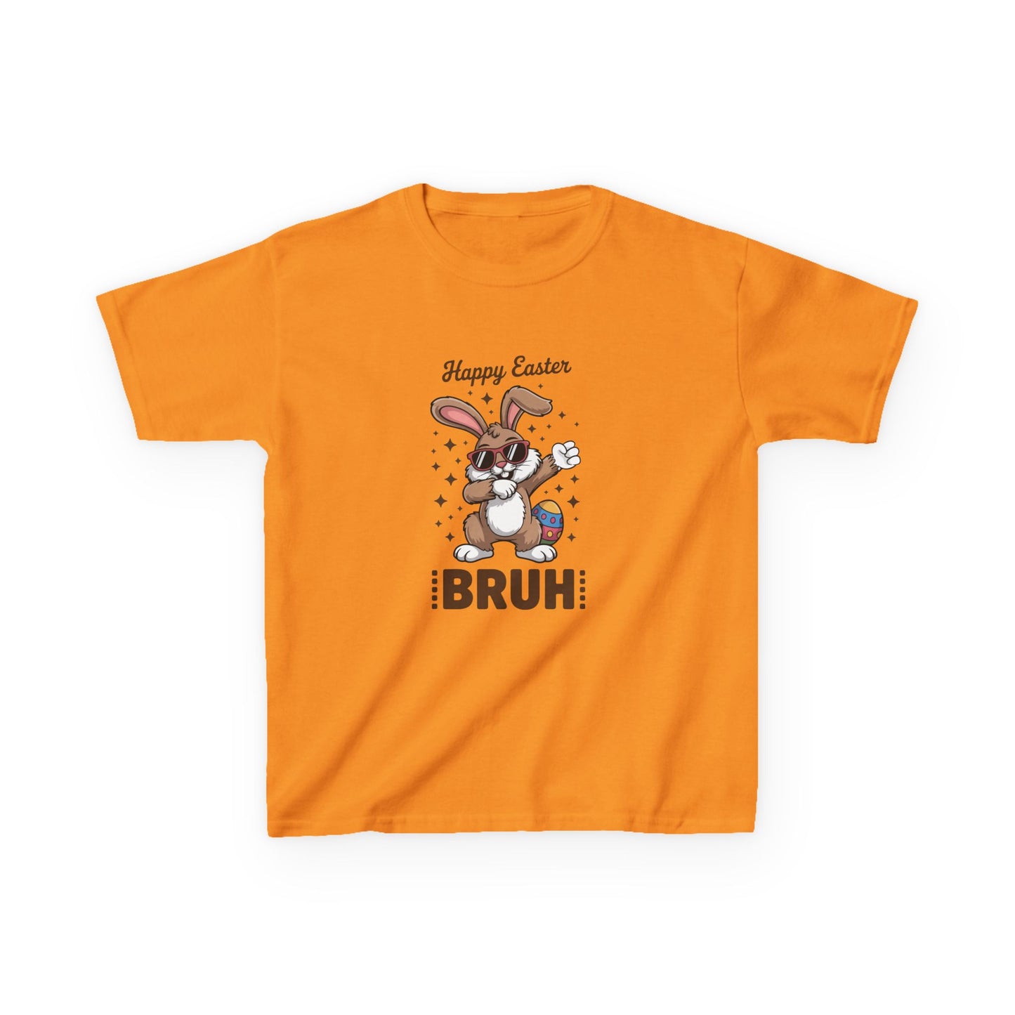 Kids Tee - 'Happy Easter BRUH' Funny Bunny Easter Egg Shirt